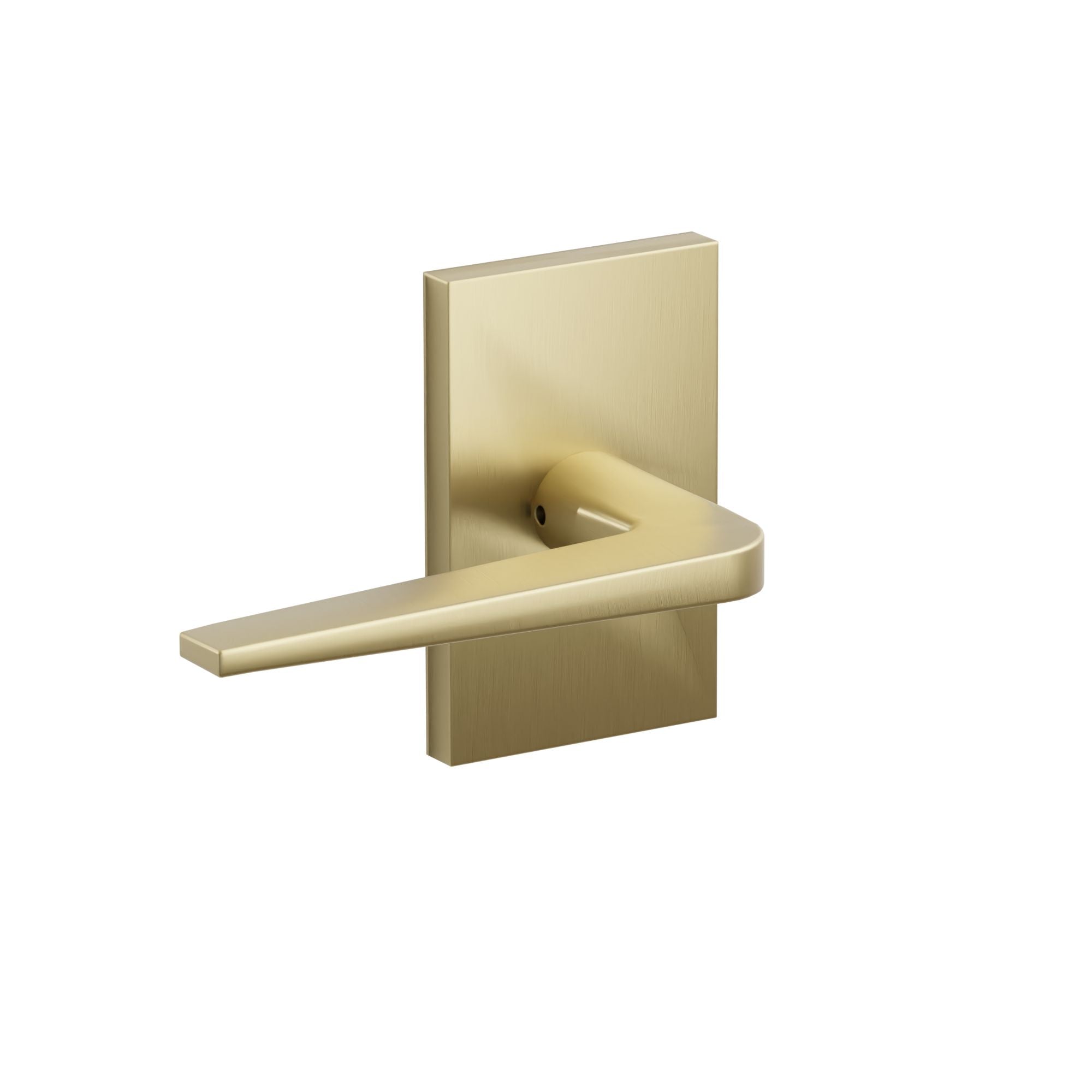 Emtek Athena Lever Set with Modern Rectangular Rosette