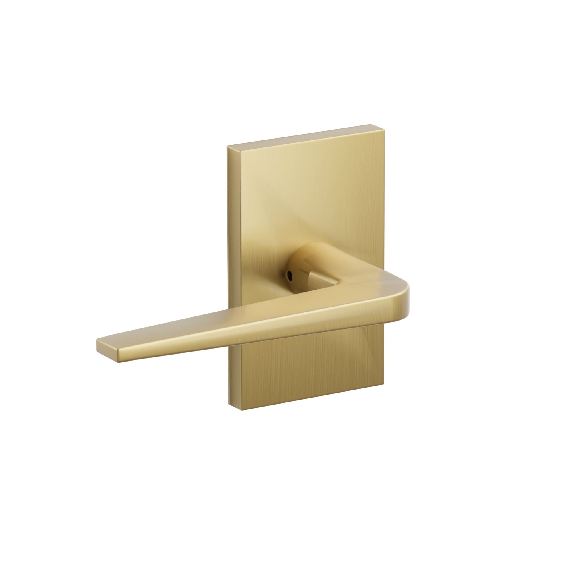 Emtek Athena Lever Set with Modern Rectangular Rosette