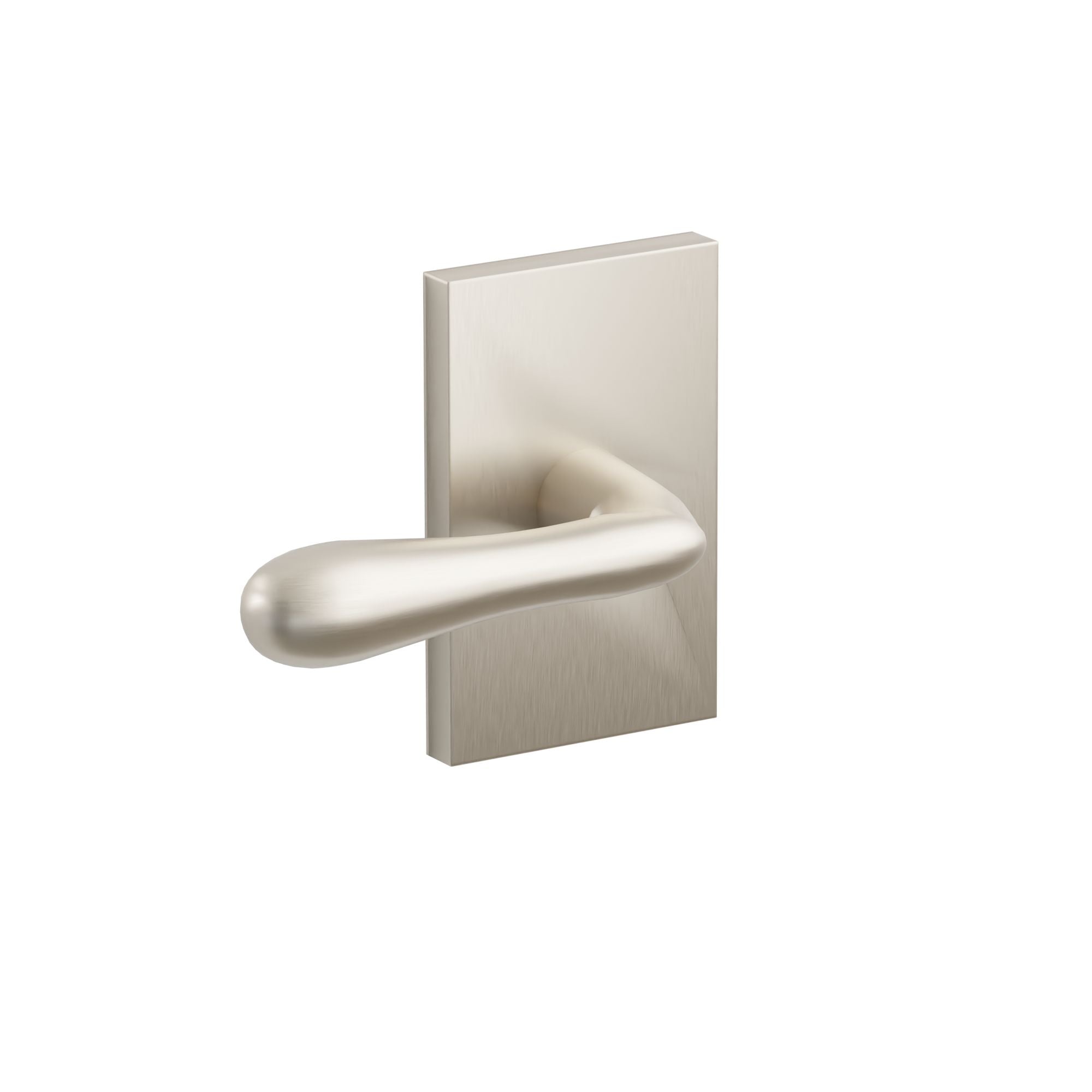 Emtek Concealed Fastener Basel Lever Set with Modern Rectangular Rosette