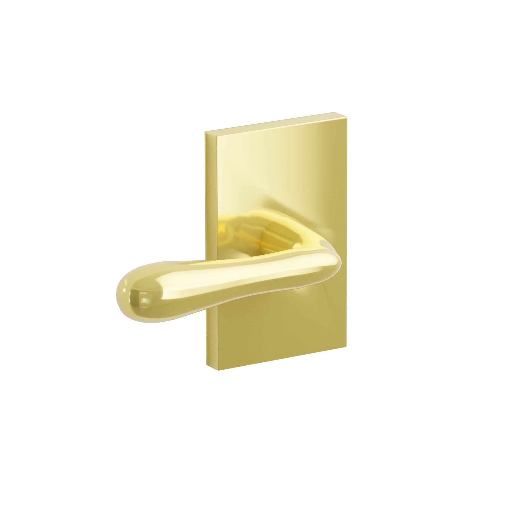 Emtek Athena Lever Set with Modern Rectangular Rosette