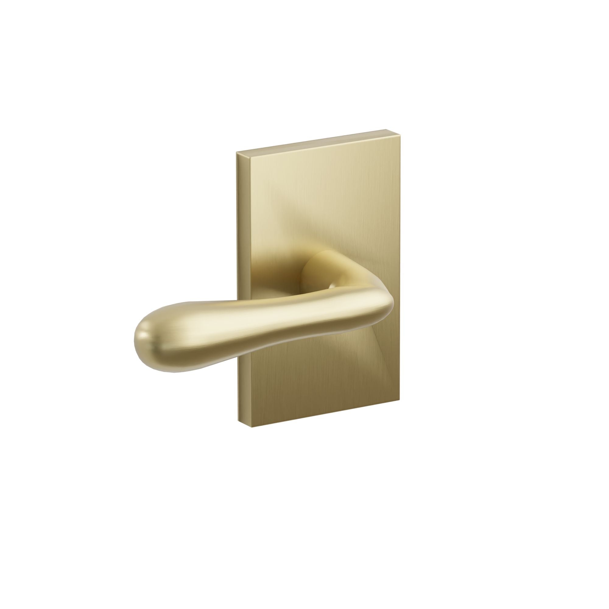 Emtek Concealed Fastener Basel Lever Set with Modern Rectangular Rosette