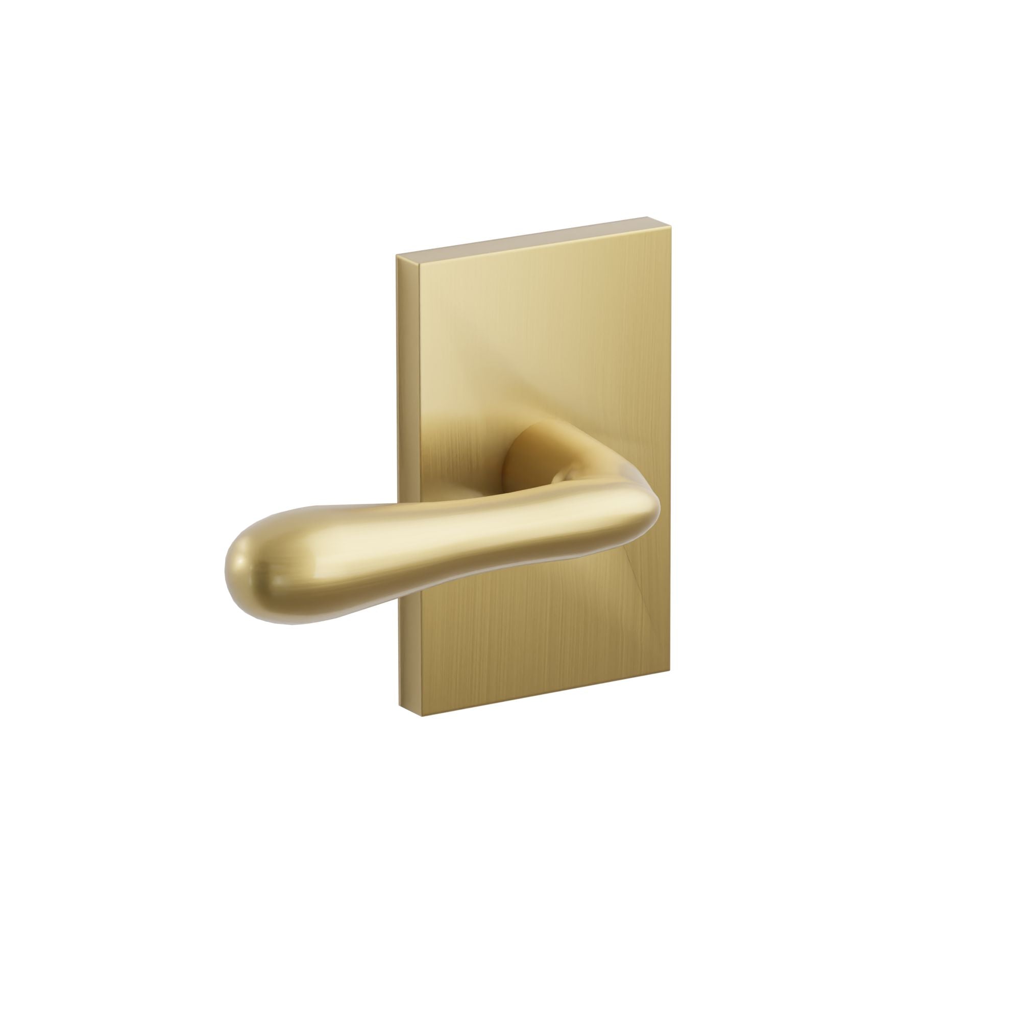 Emtek Basel Lever Set with Modern Rectangular Rosette