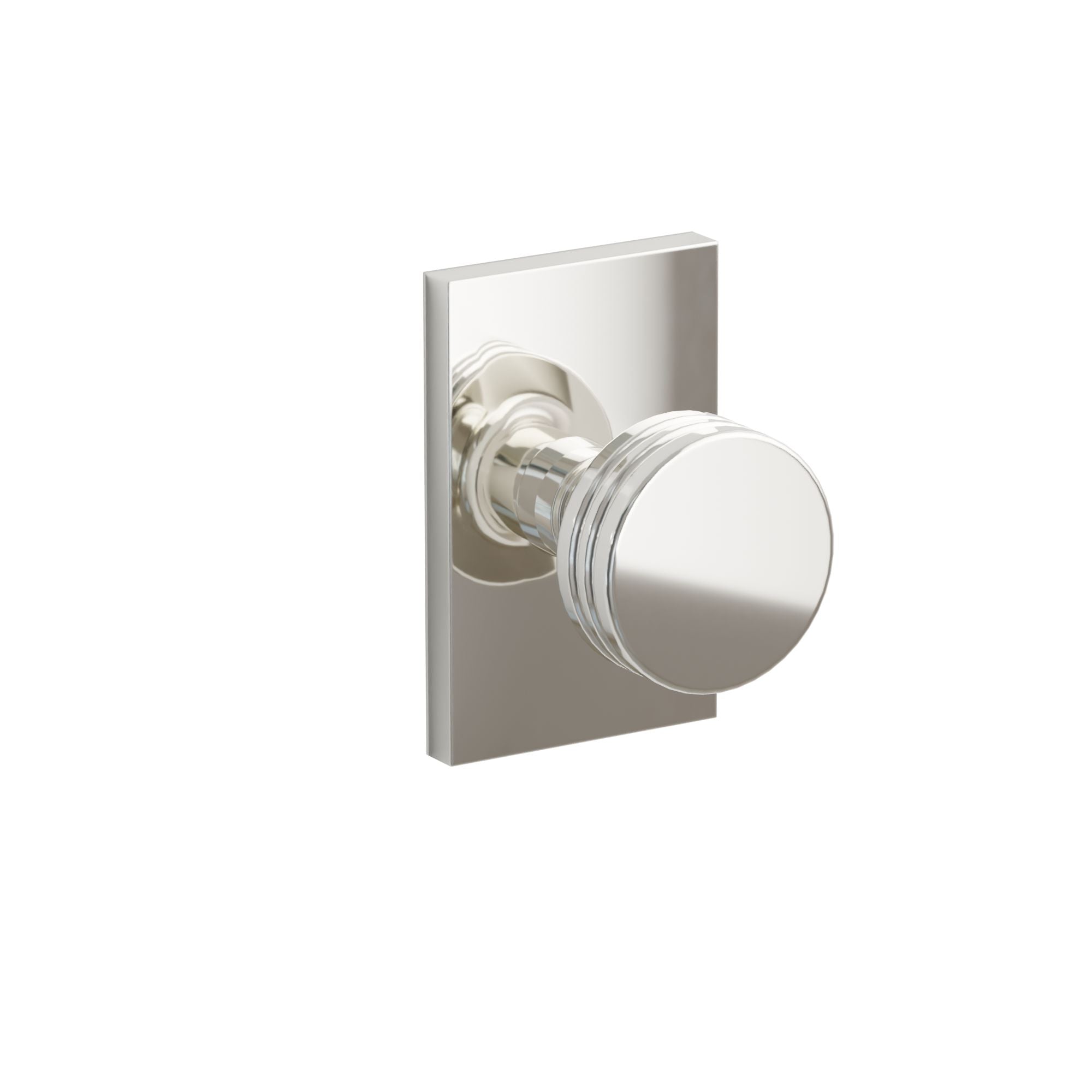 Emtek Bern Knob Set with Modern Rectangular Rosette