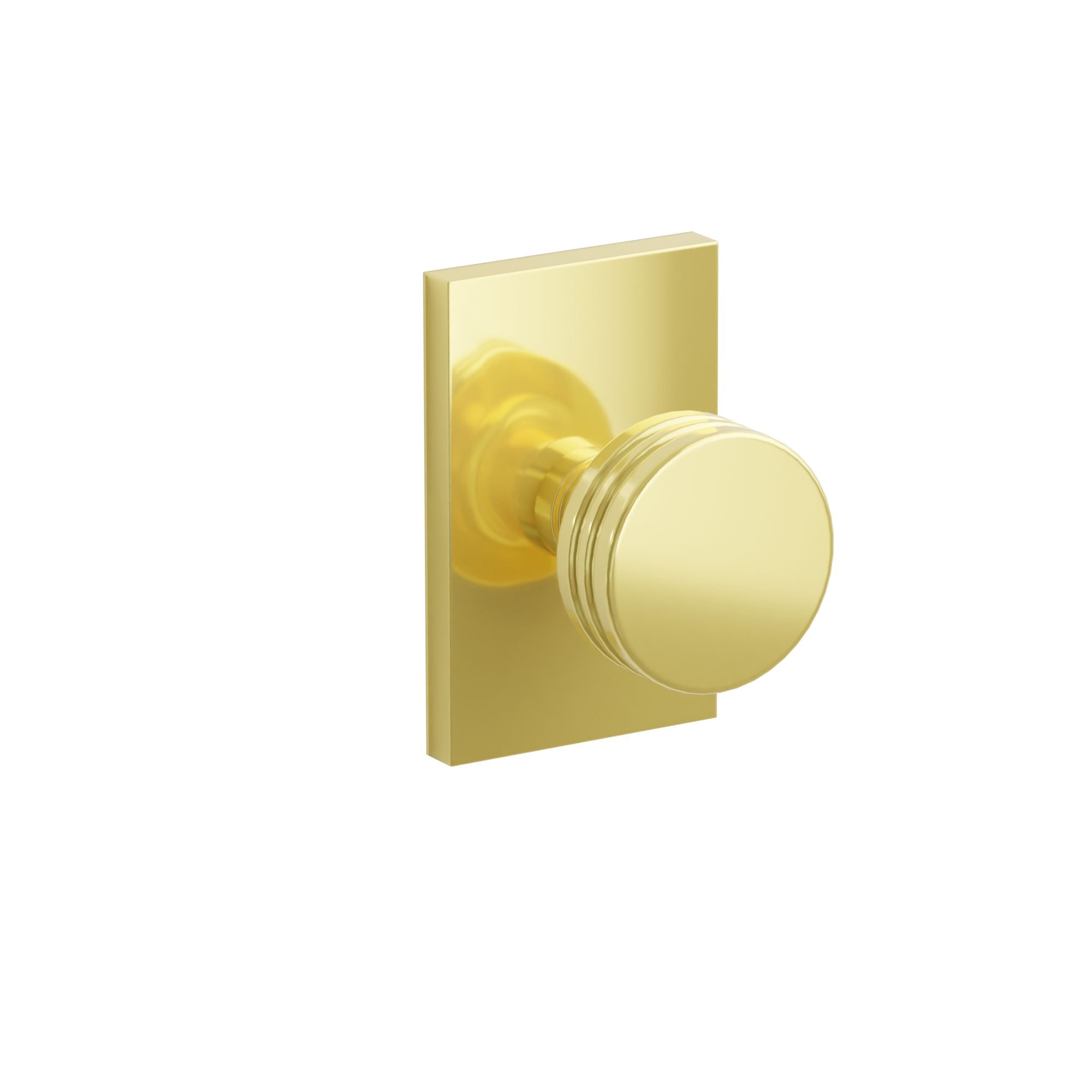 Emtek Bern Knob Set with Modern Rectangular Rosette