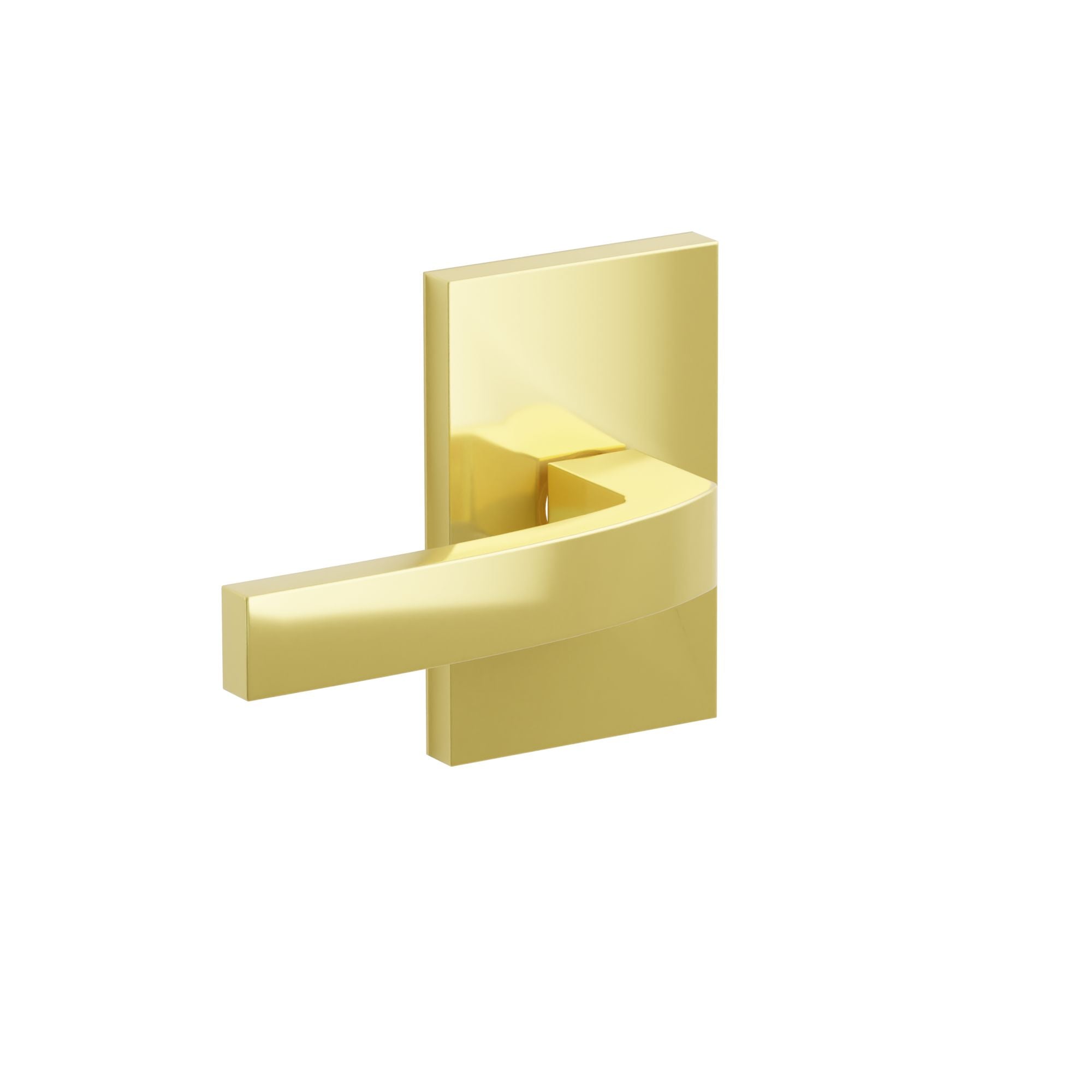 Emtek Breslin Lever Set with Modern Rectangular Rosette