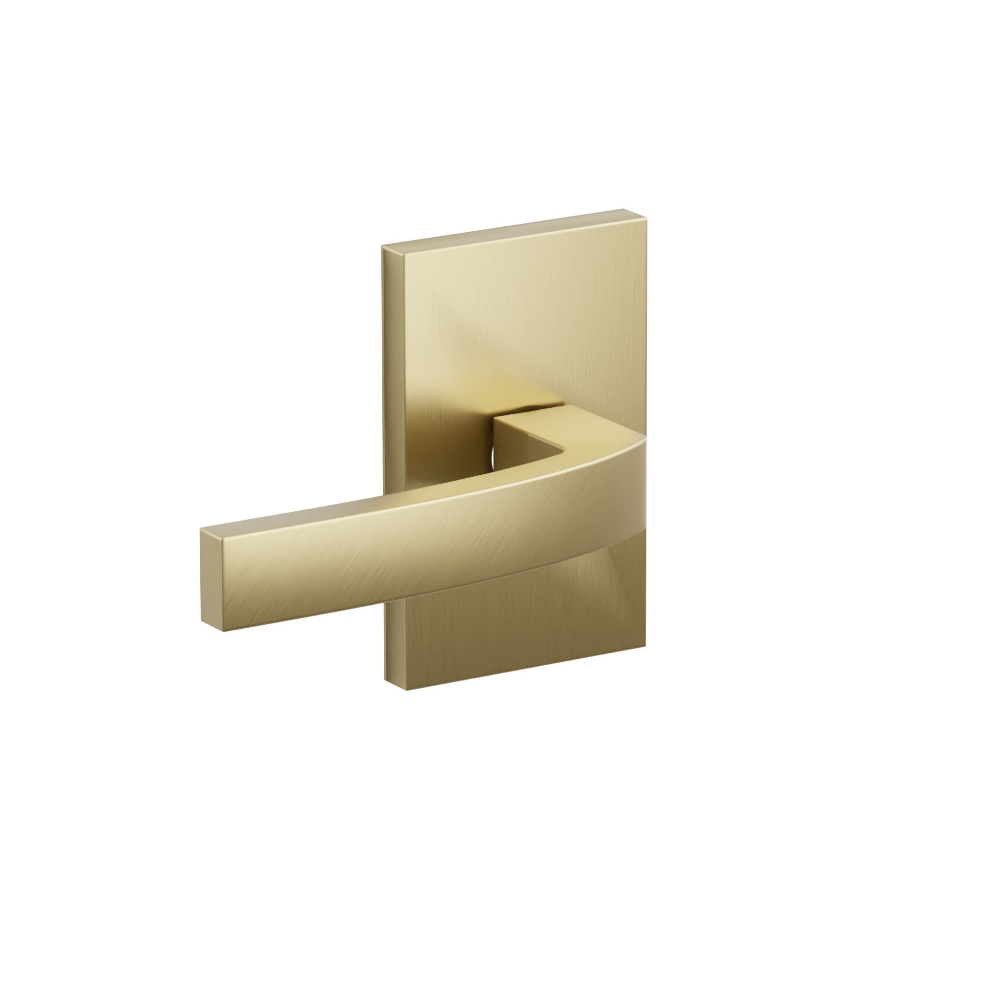 Emtek Concealed Fastener Breslin Lever Set with Modern Rectangular Rosette