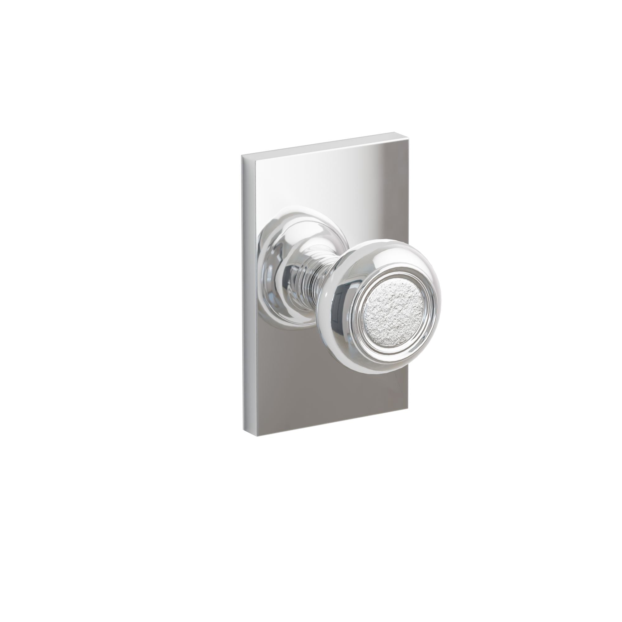 Emtek Belmont Knob Set with Modern Rectangular Rosette