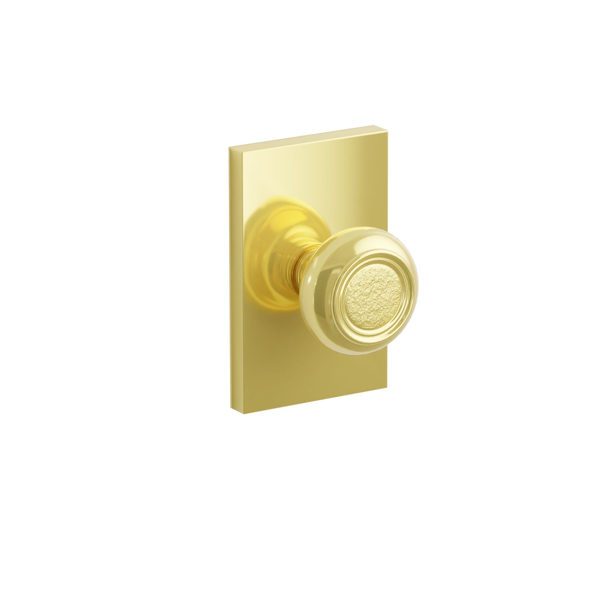 Emtek Belmont Knob Set with Modern Rectangular Rosette