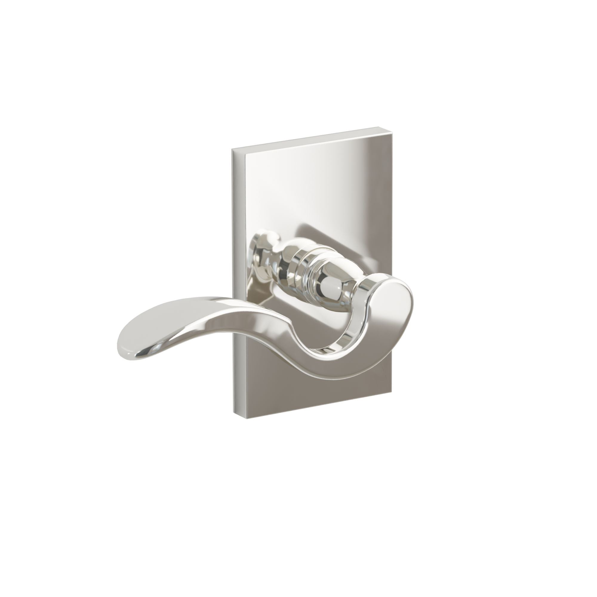 Emtek Breslin Lever Set with Modern Rectangular Rosette