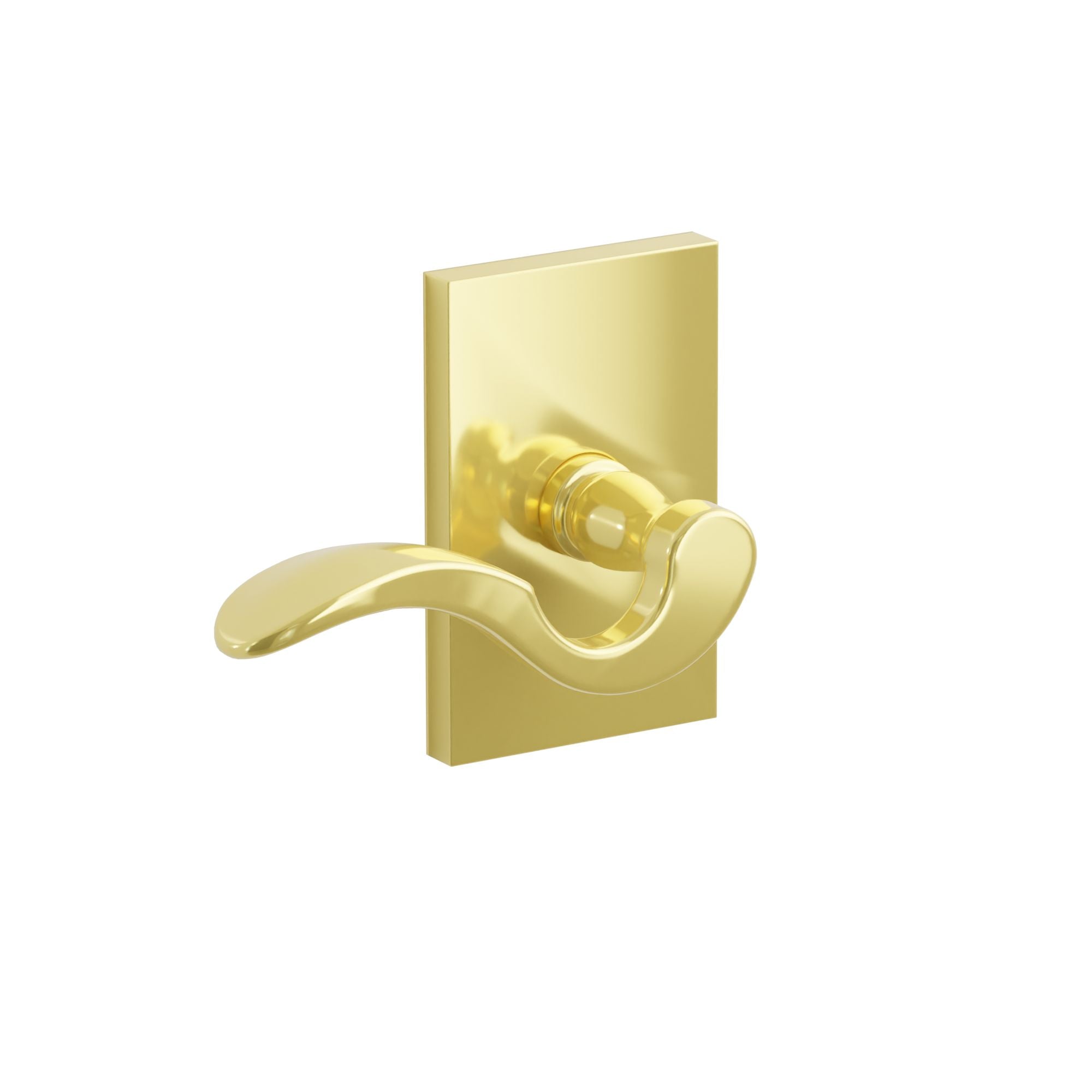 Emtek Breslin Lever Set with Modern Rectangular Rosette