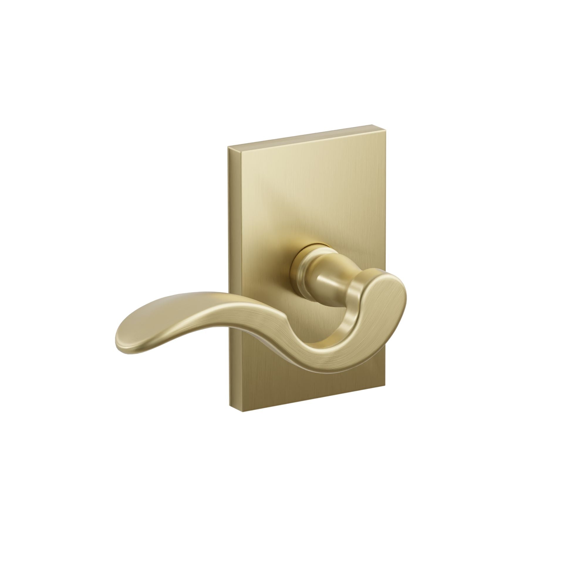 Emtek Breslin Lever Set with Modern Rectangular Rosette