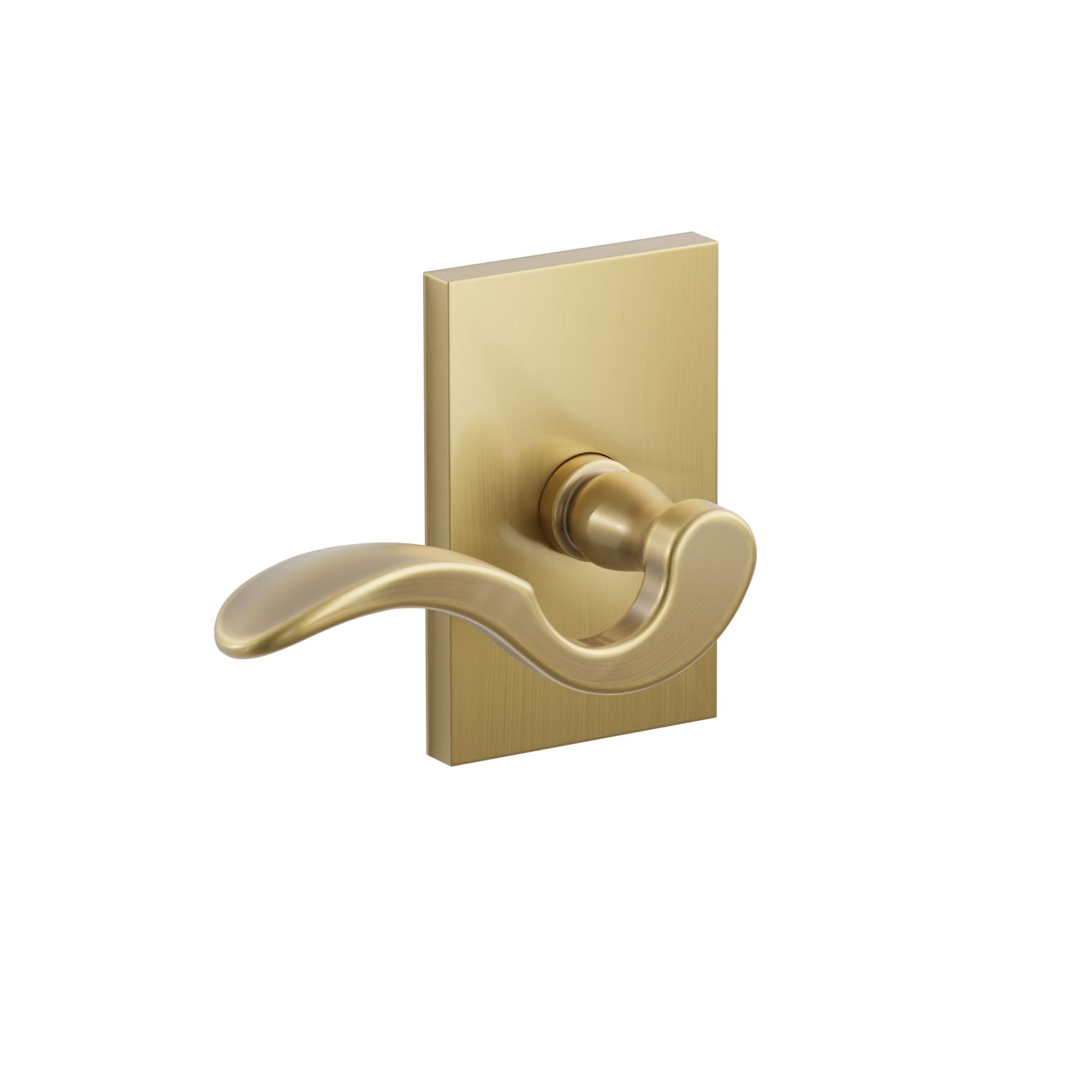 Emtek Breslin Lever Set with Modern Rectangular Rosette