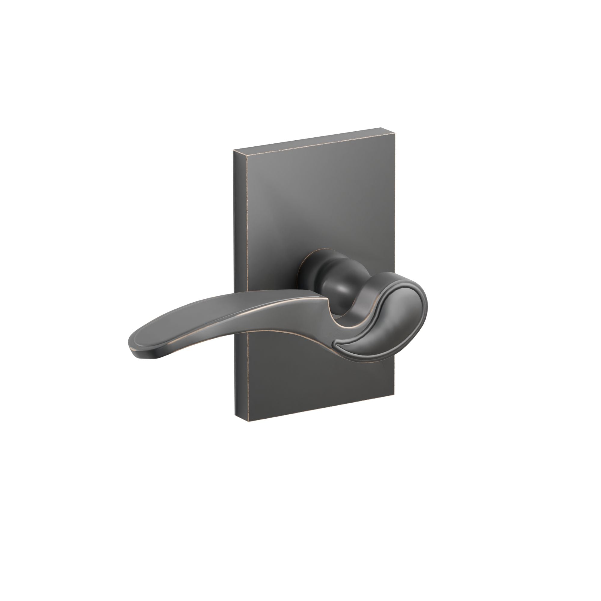 Emtek Concealed Fastener Coventry Lever Set With Modern Rectangular Rosette