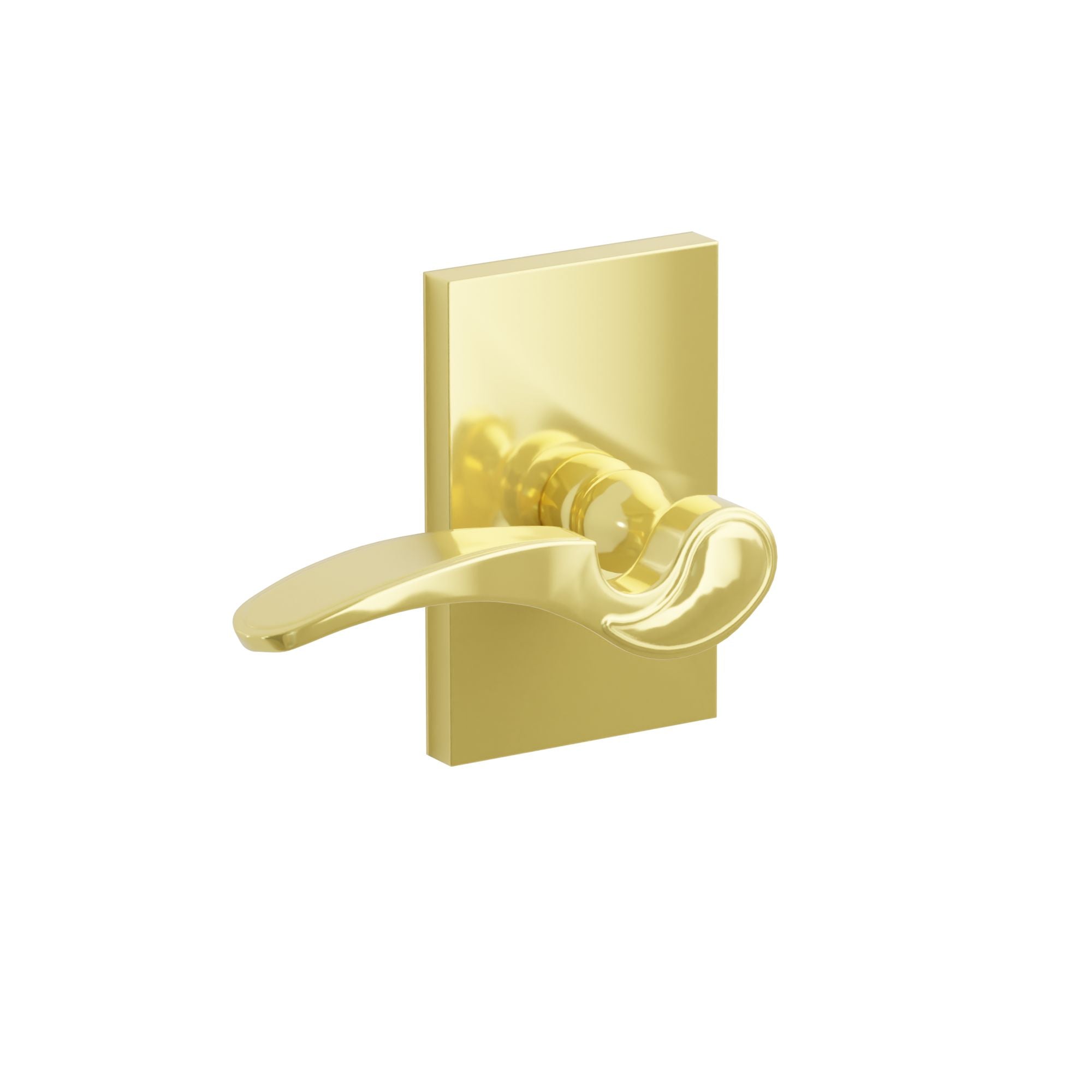 Emtek Coventry Lever Set with Modern Rectangular Rosette