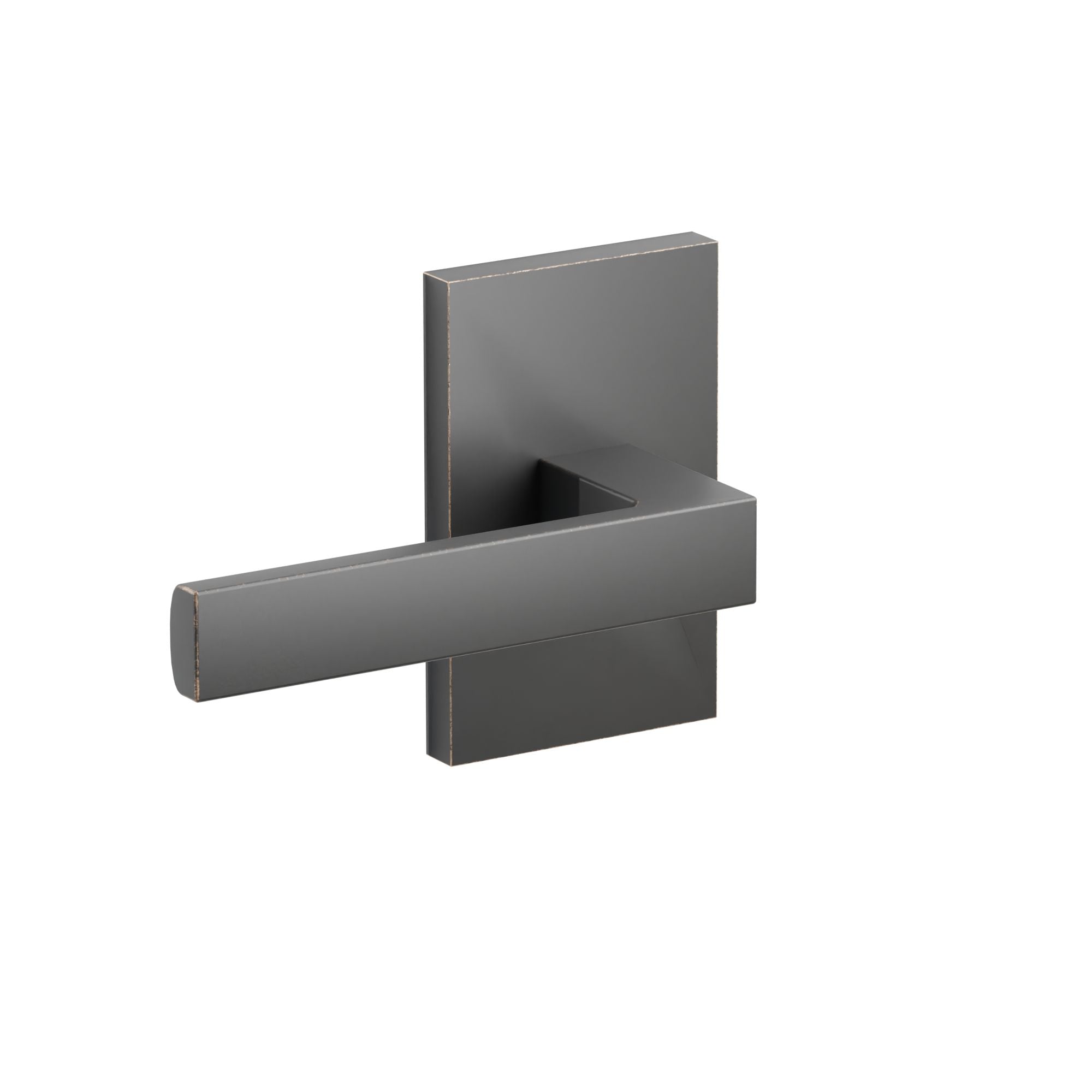 Emtek Dumont Lever Set with Modern Rectangular Rosette