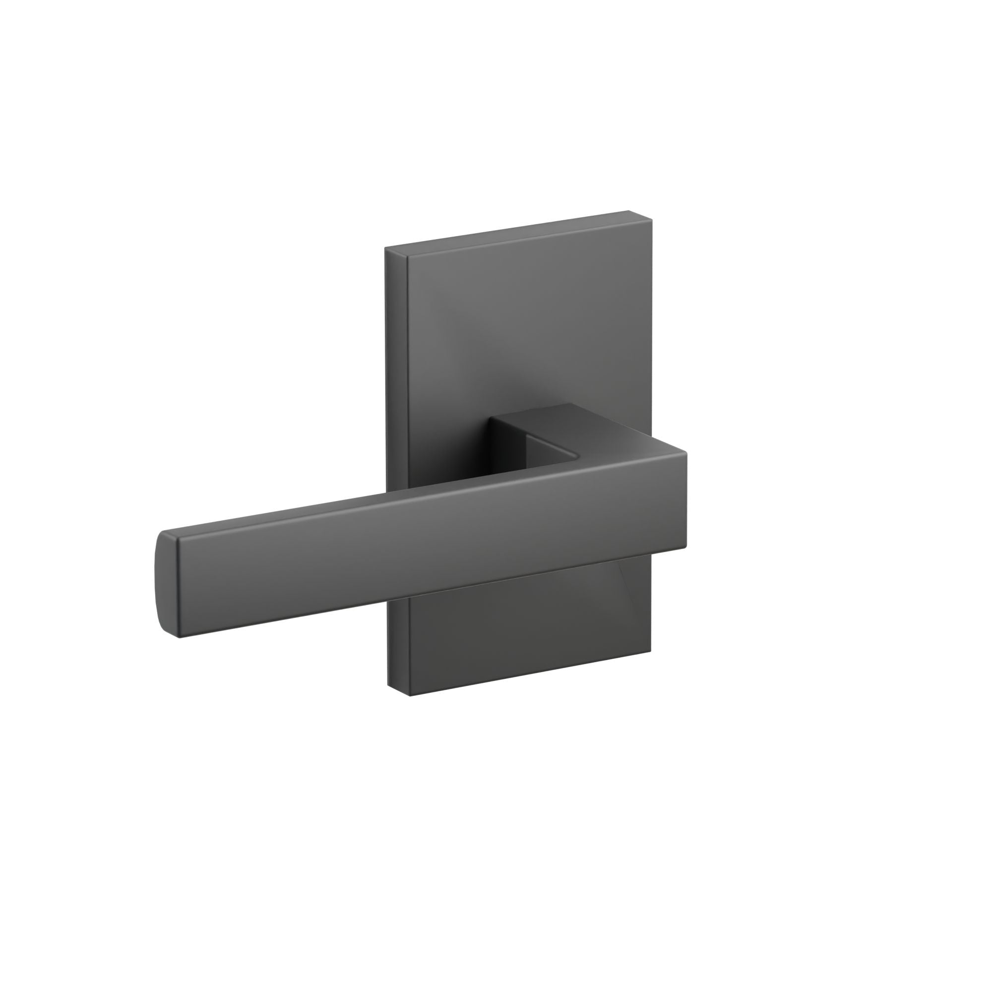 Emtek Concealed Fastener Dumont Lever Set with Modern Rectangular Rosette