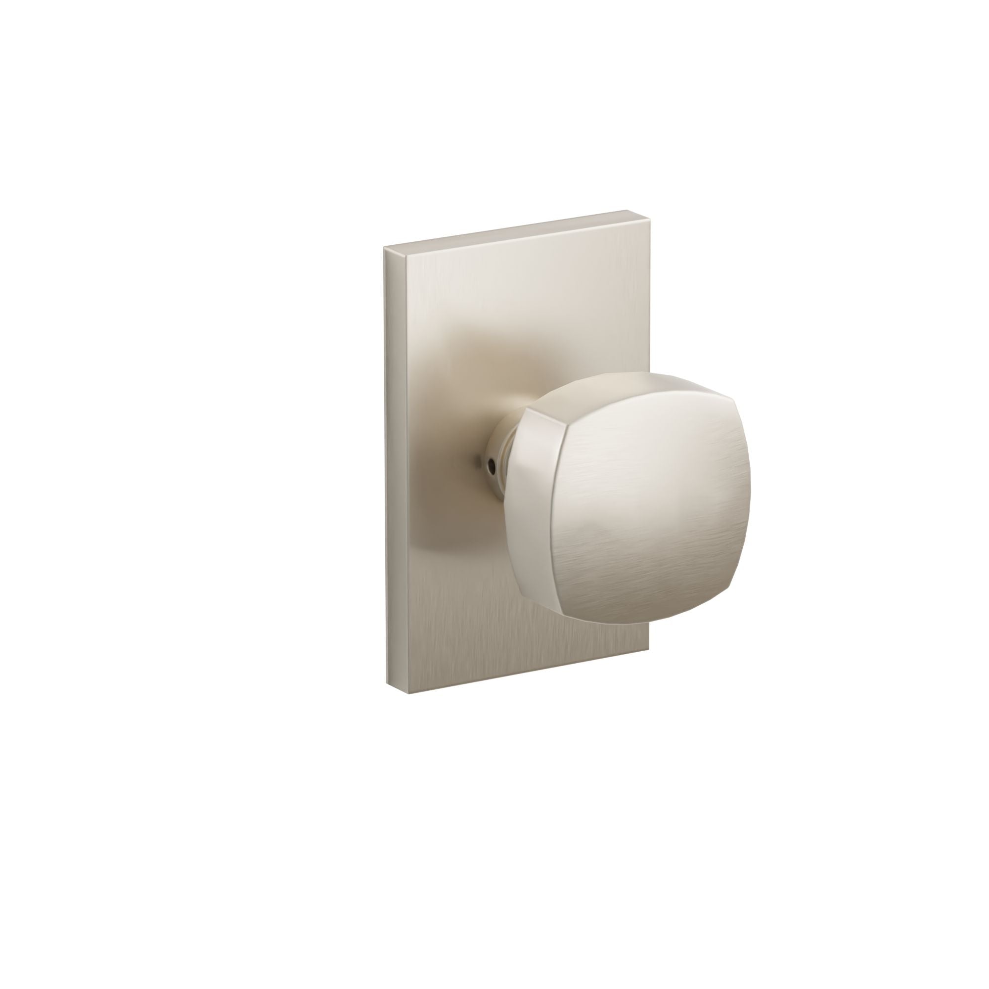 Emtek Concealed Fastener Freestone Knob Set With Modern Rectangular Rosette