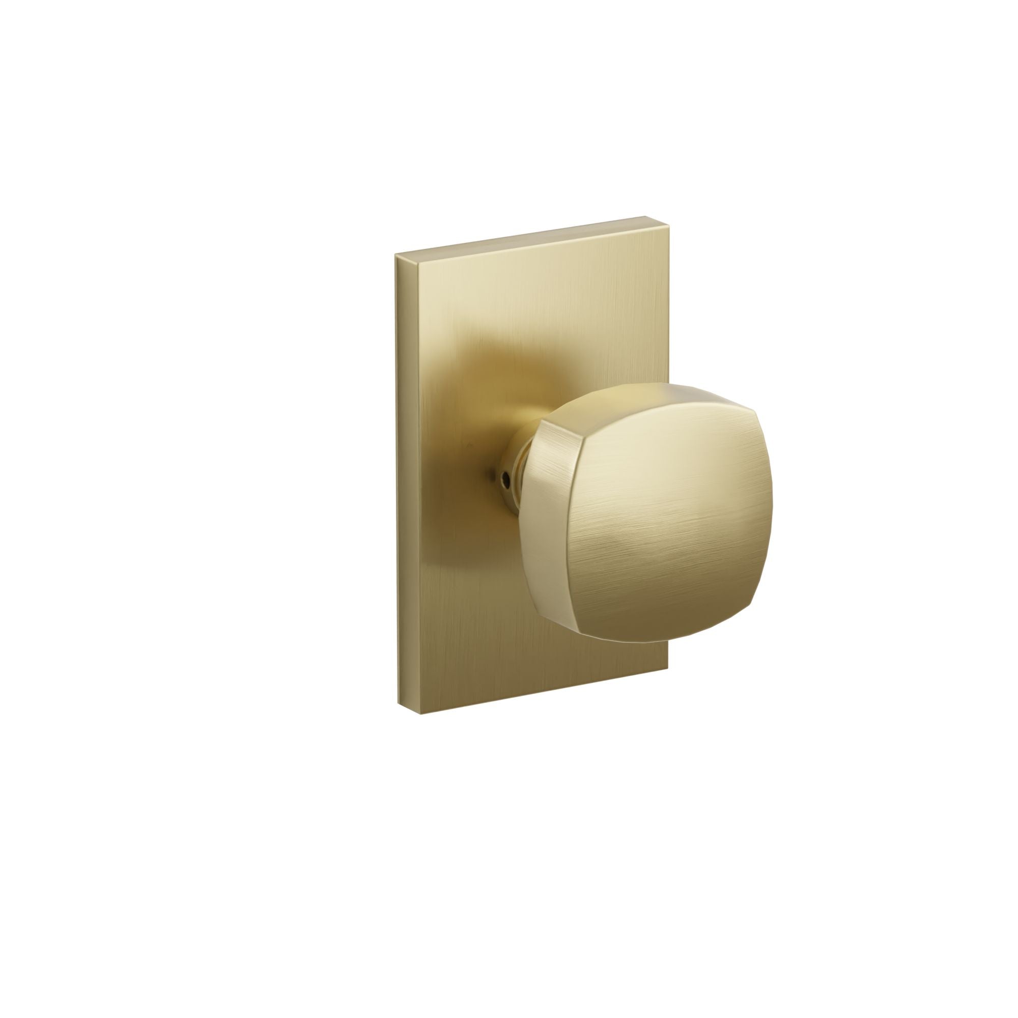 Emtek Concealed Fastener Freestone Knob Set With Modern Rectangular Rosette