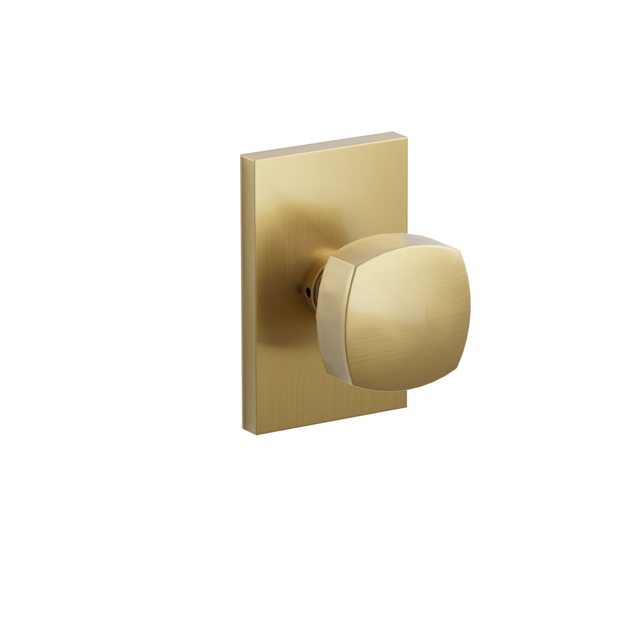 Emtek Concealed Fastener Freestone Knob Set With Modern Rectangular Rosette