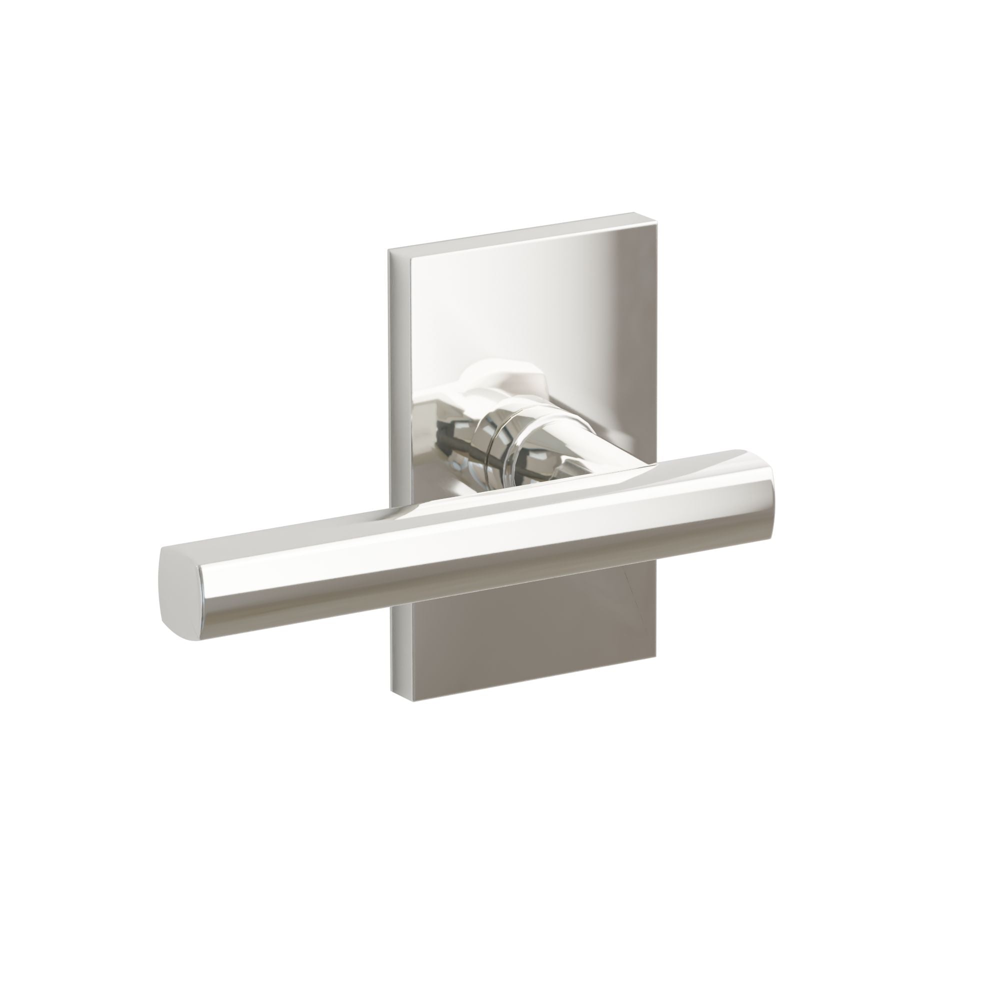 Emtek Freestone Lever Set with Modern Rectangular Rosette