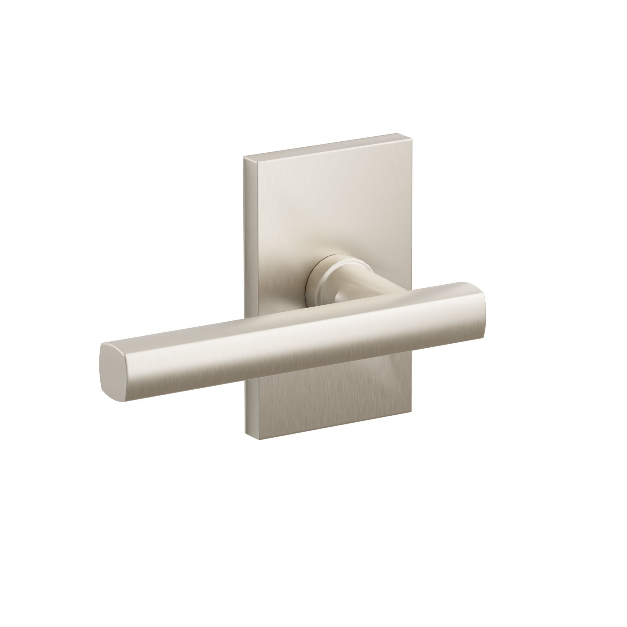 Emtek Freestone Lever Set with Modern Rectangular Rosette