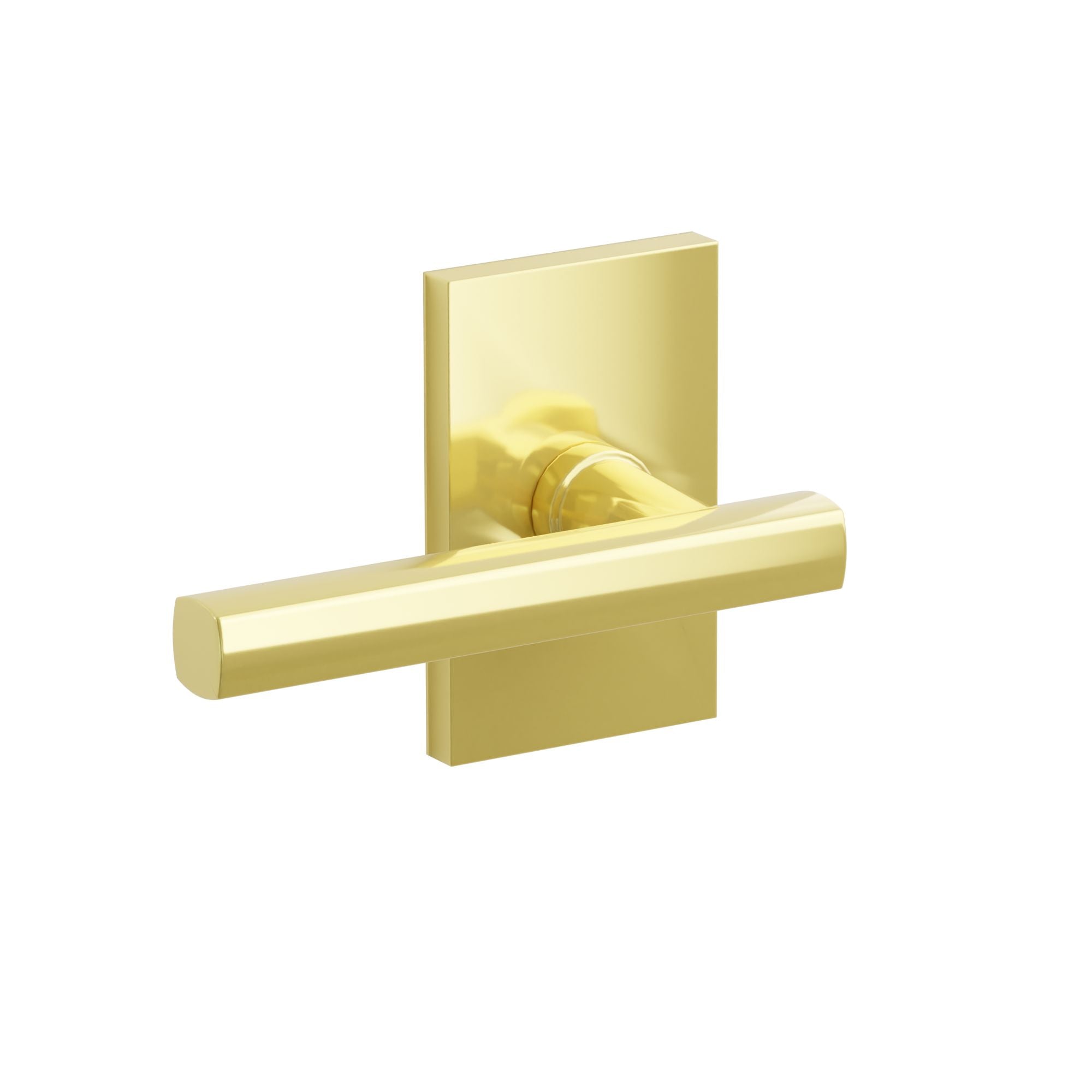 Emtek Elan Lever Set with Modern Rectangular Rosette