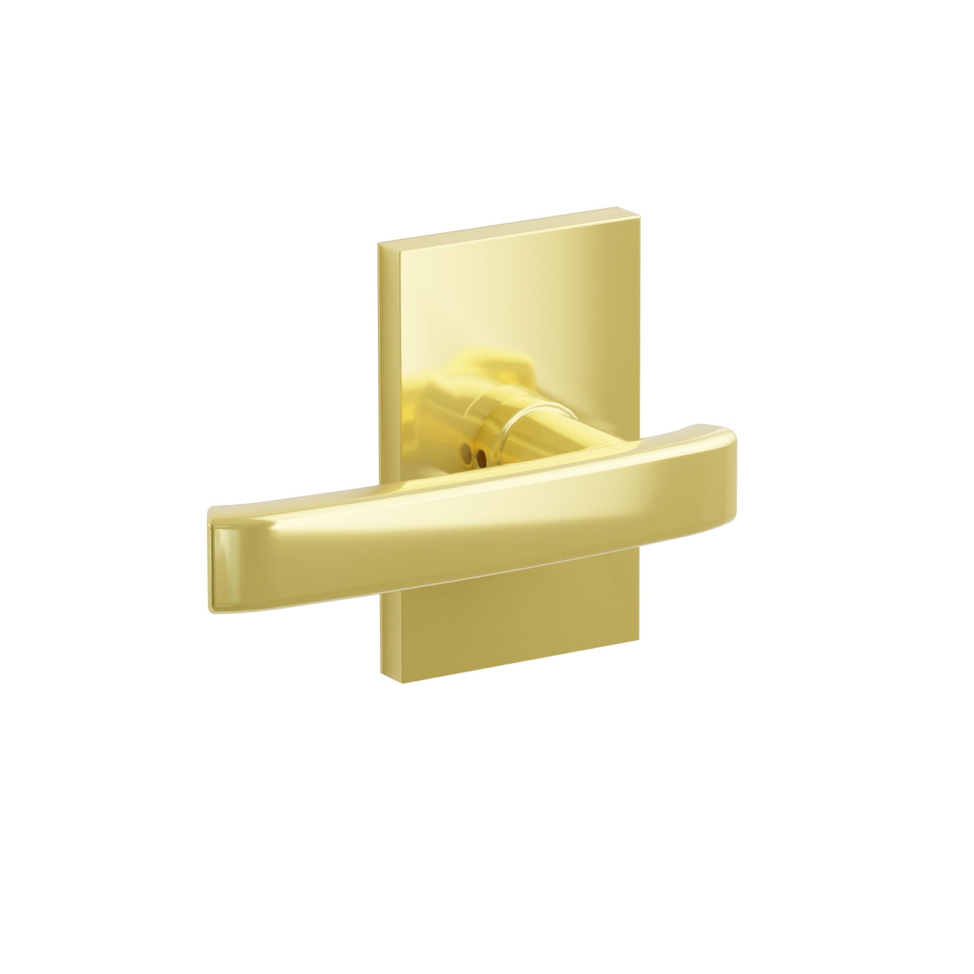 Emtek Freestone Lever Set with Modern Rectangular Rosette