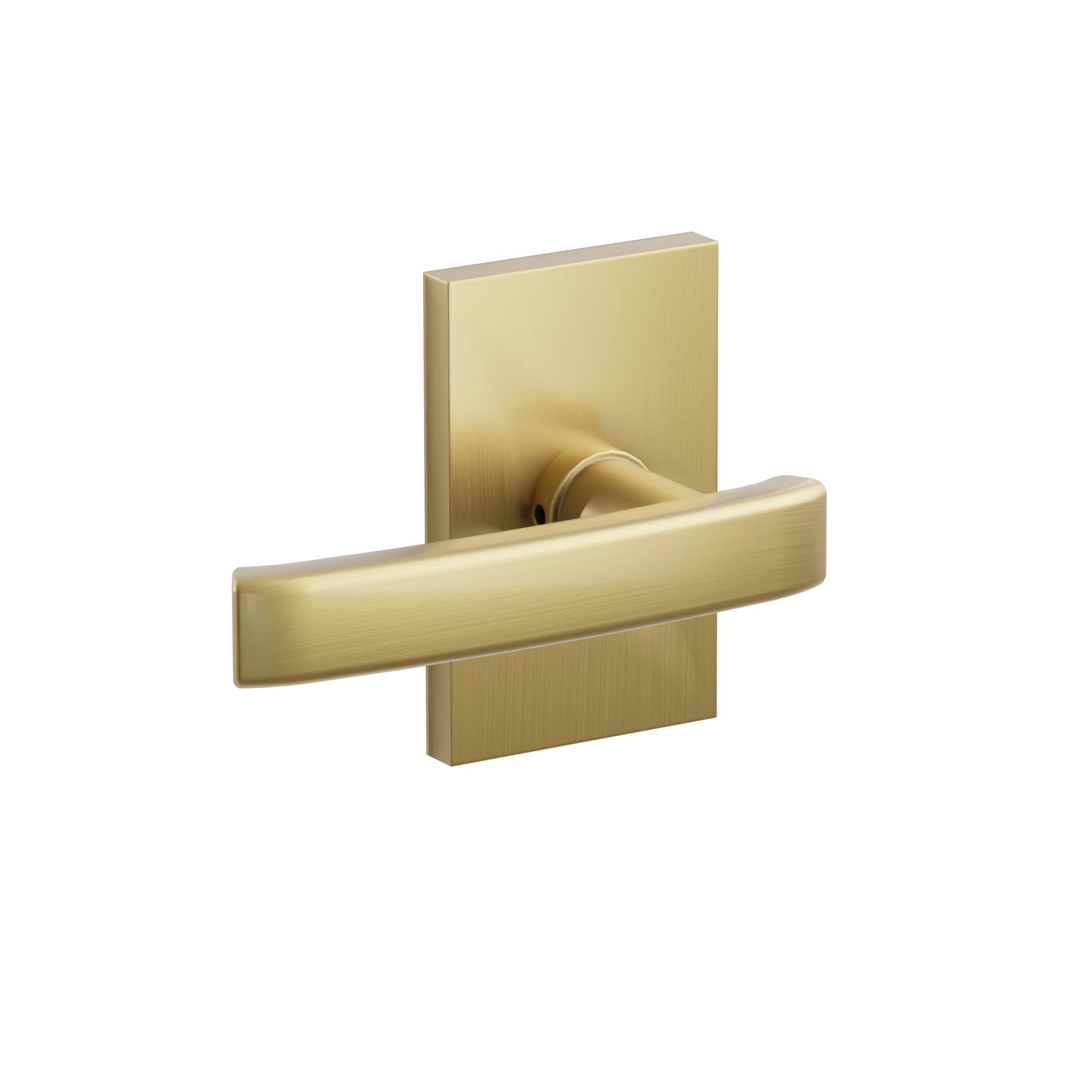 Emtek Geneva Lever Set with Modern Rectangular Rosette