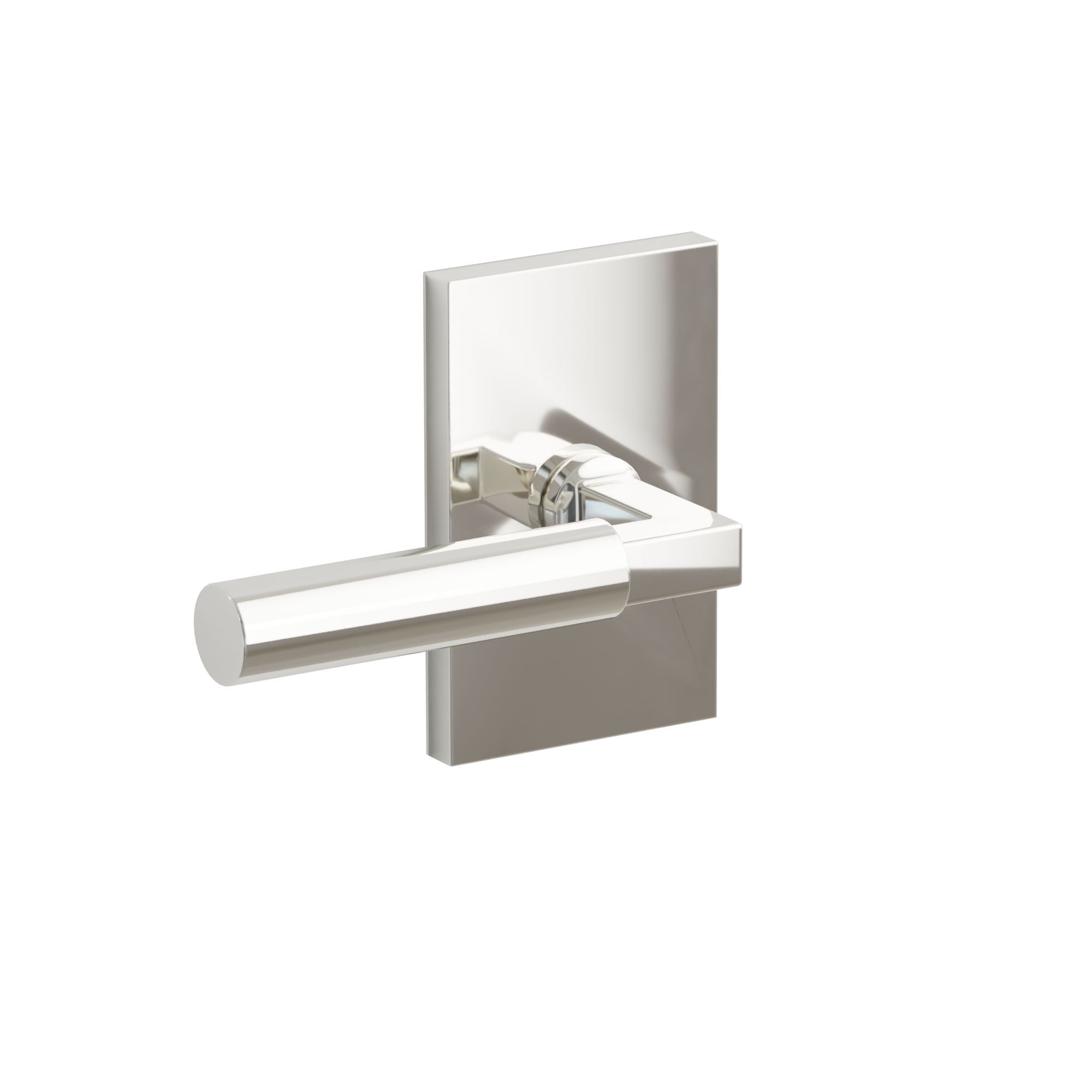 Emtek Freestone Lever Set with Modern Rectangular Rosette