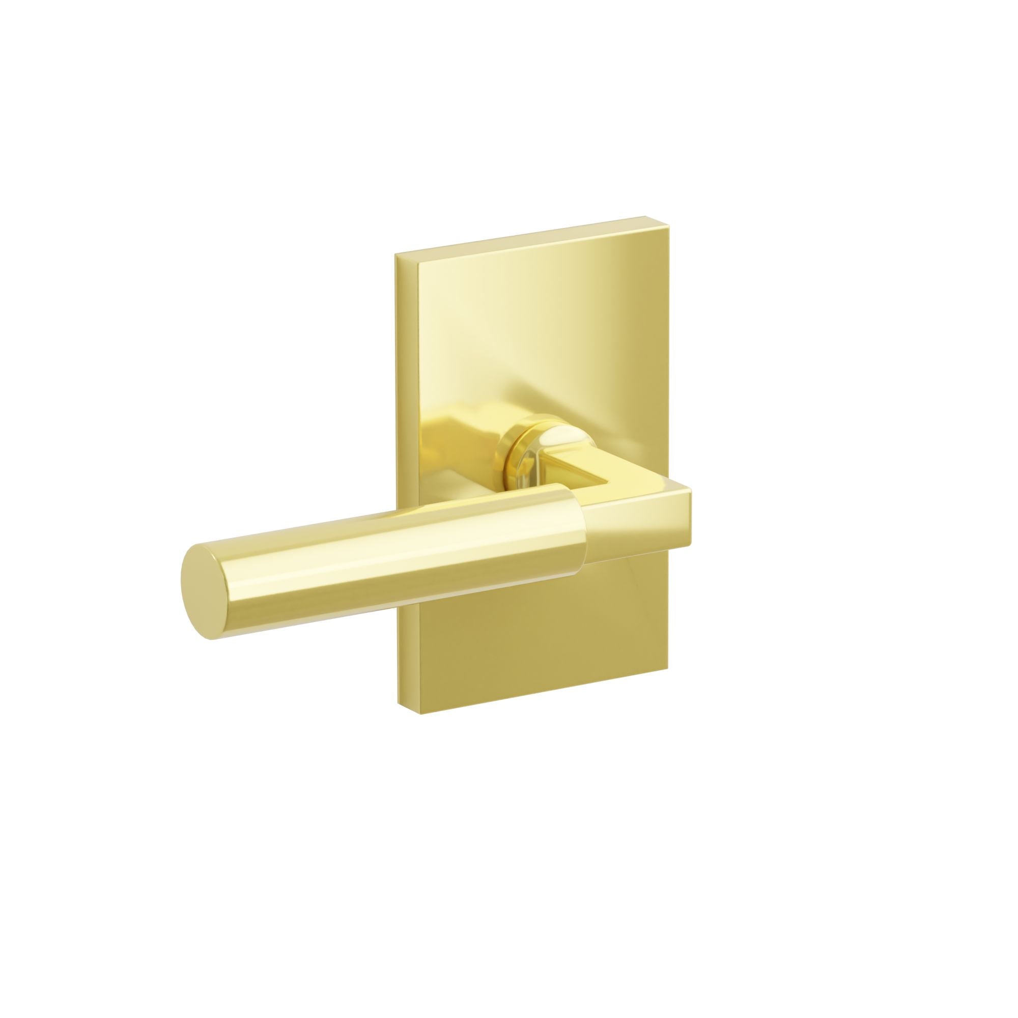 Emtek Geneva Lever Set with Modern Rectangular Rosette