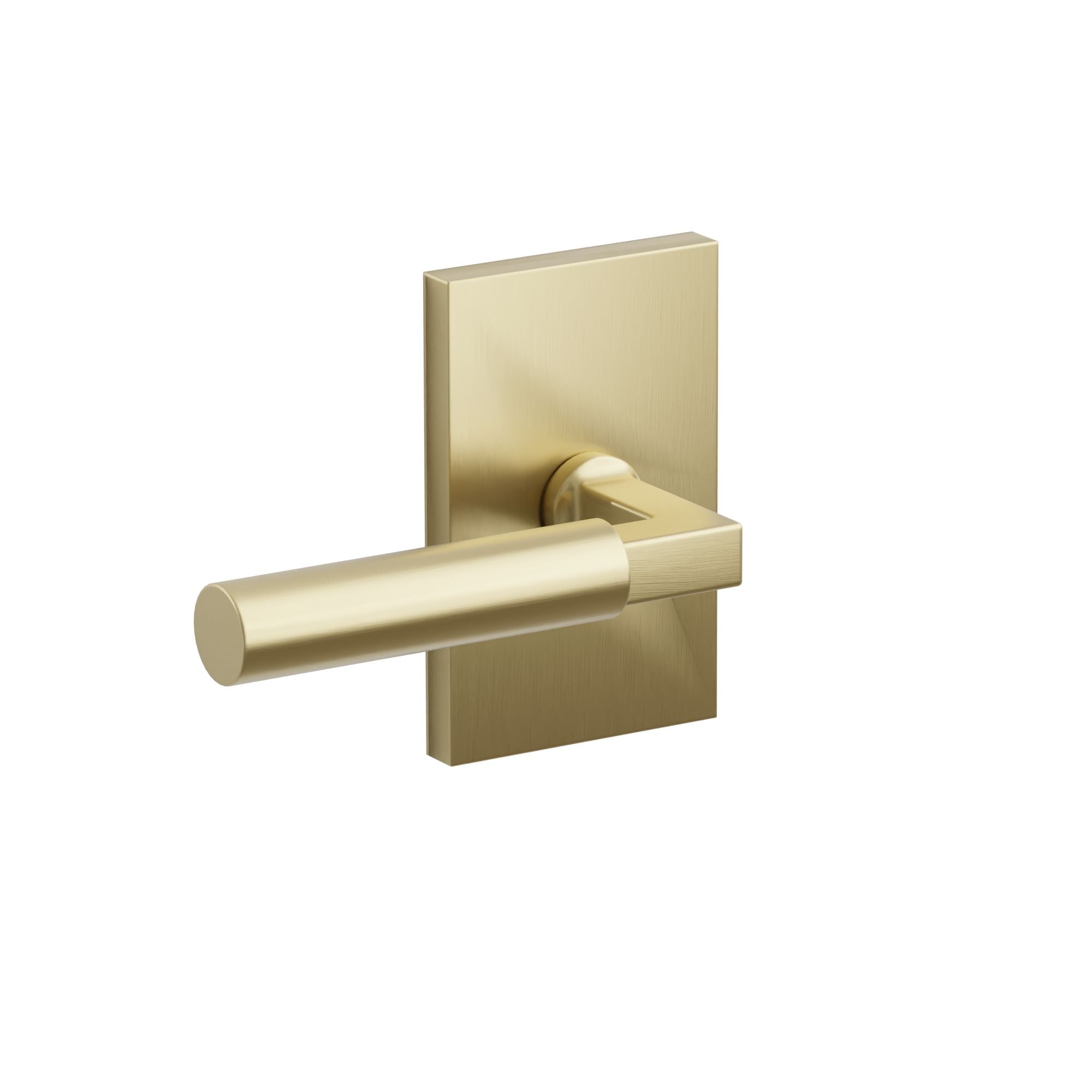 Emtek Hercules Lever Set with Modern Rectangular Rosette