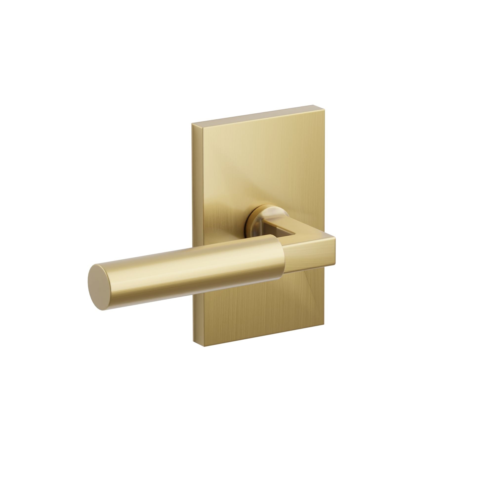 Emtek Hercules Lever Set with Modern Rectangular Rosette