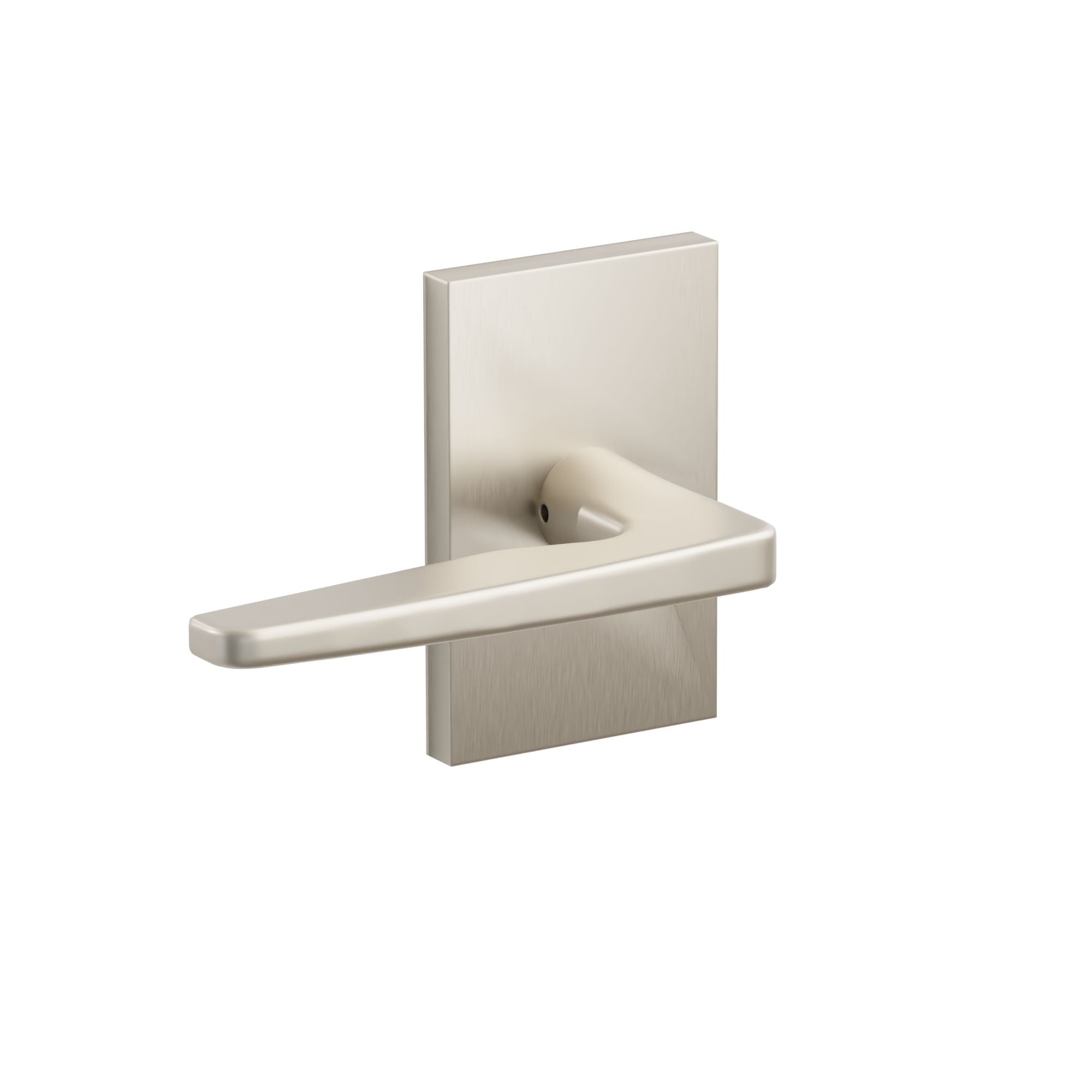 Emtek Hermes Lever Set with Modern Rectangular Rosette