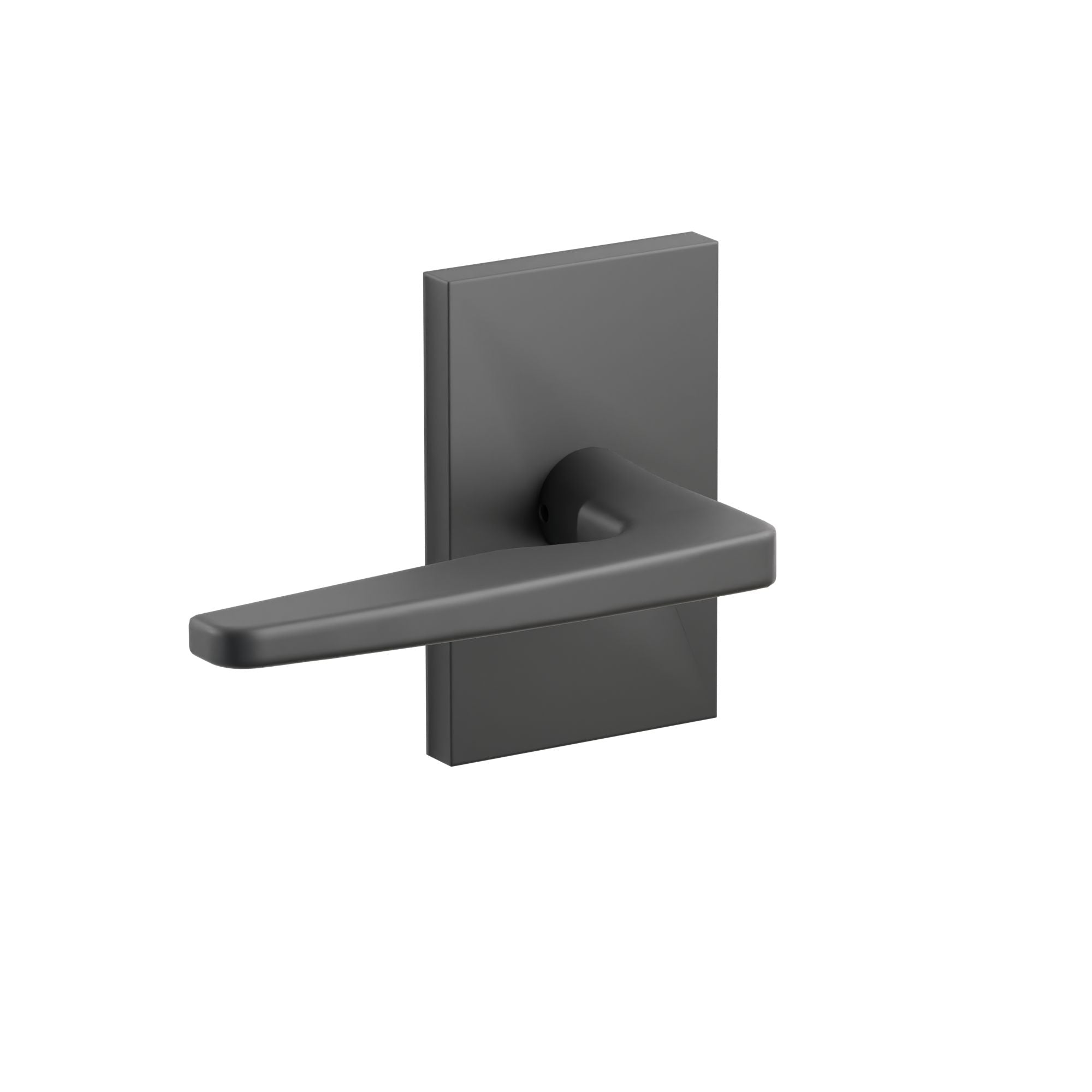 Emtek Concealed Fastener Hermes Lever Set with Modern Rectangular Rosette