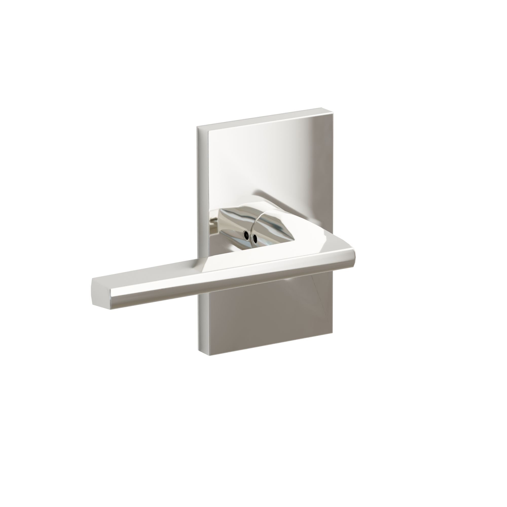 Emtek Concealed Fastener Helios Lever Set with Modern Rectangular Rosette