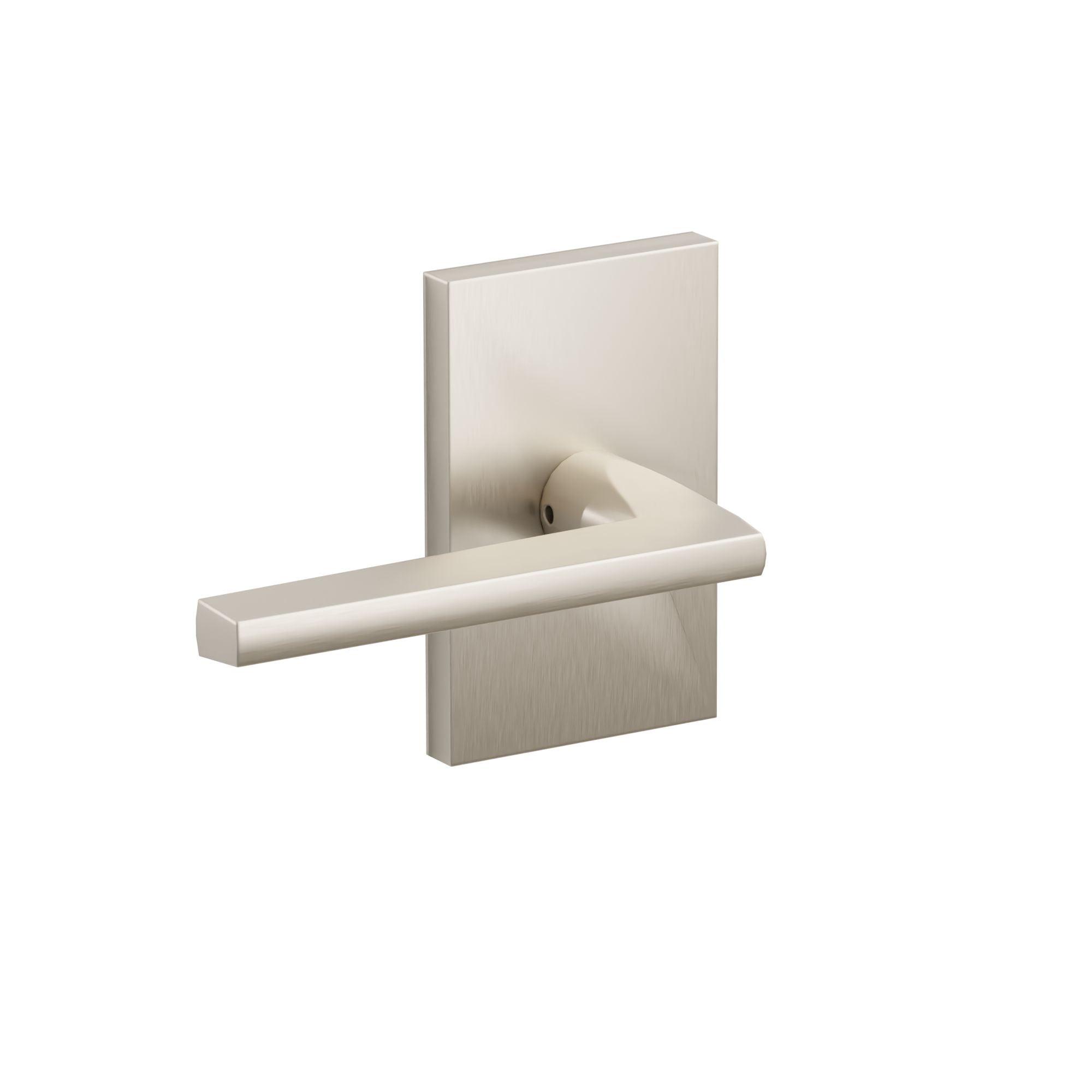 Emtek Helios Lever Set with Modern Rectangular Rosette