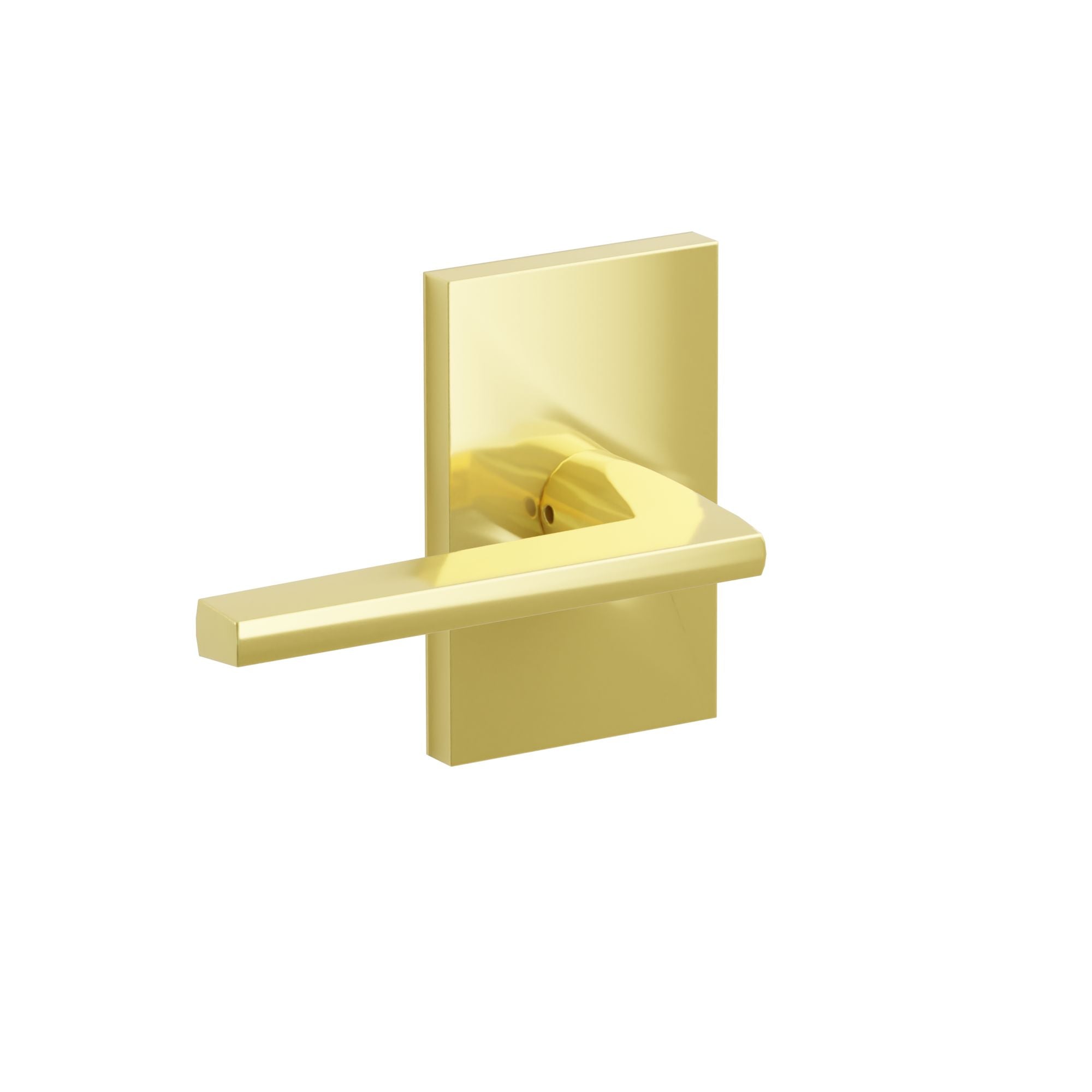 Emtek Helios Lever Set with Modern Rectangular Rosette