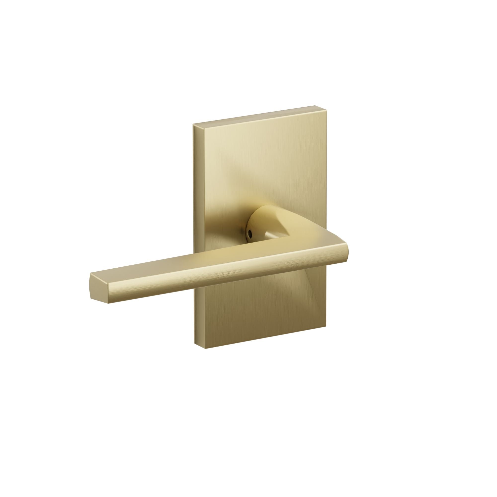 Emtek Helios Lever Set with Modern Rectangular Rosette