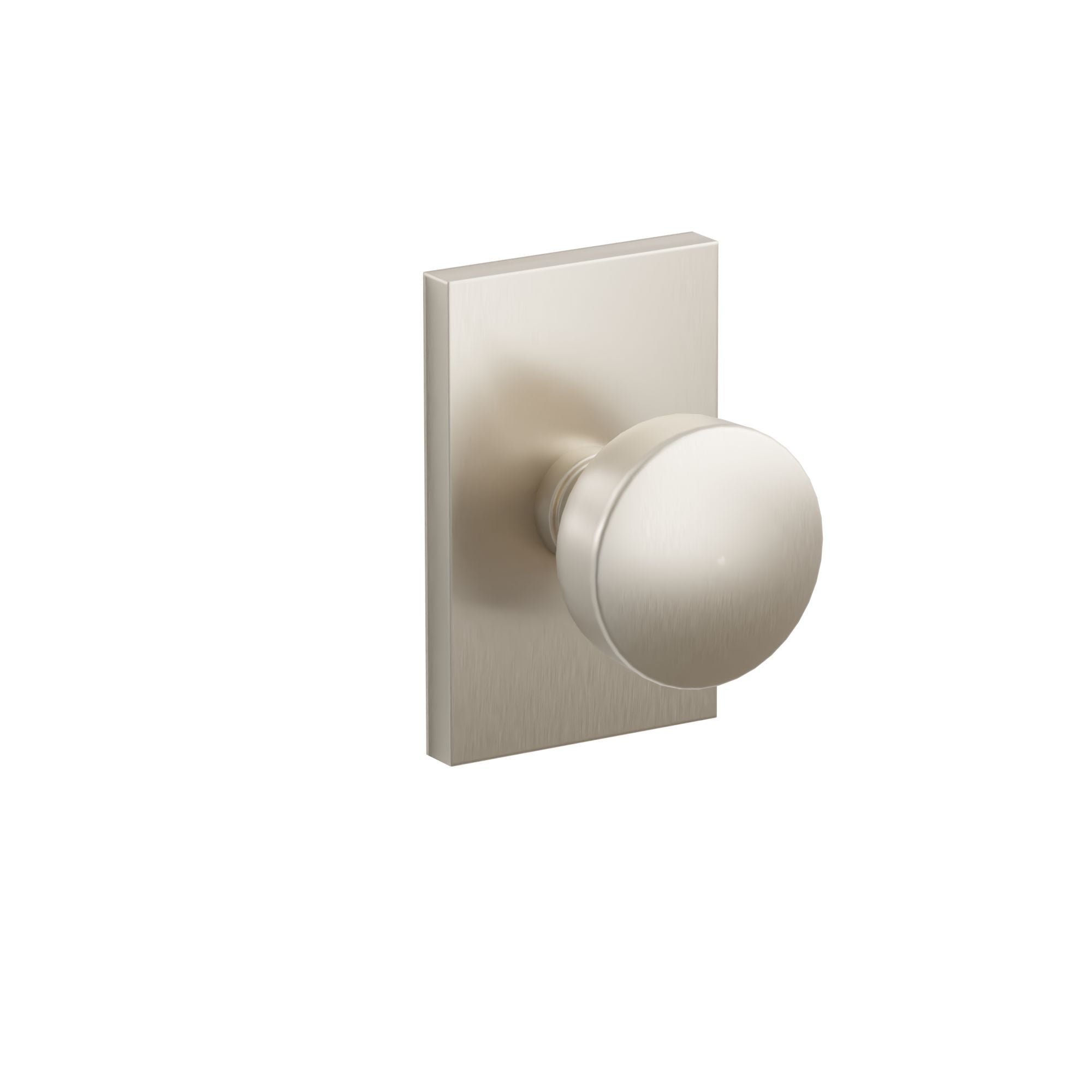 Emtek Concealed Fastener Laurent Knob Set With Modern Rectangular Rosette