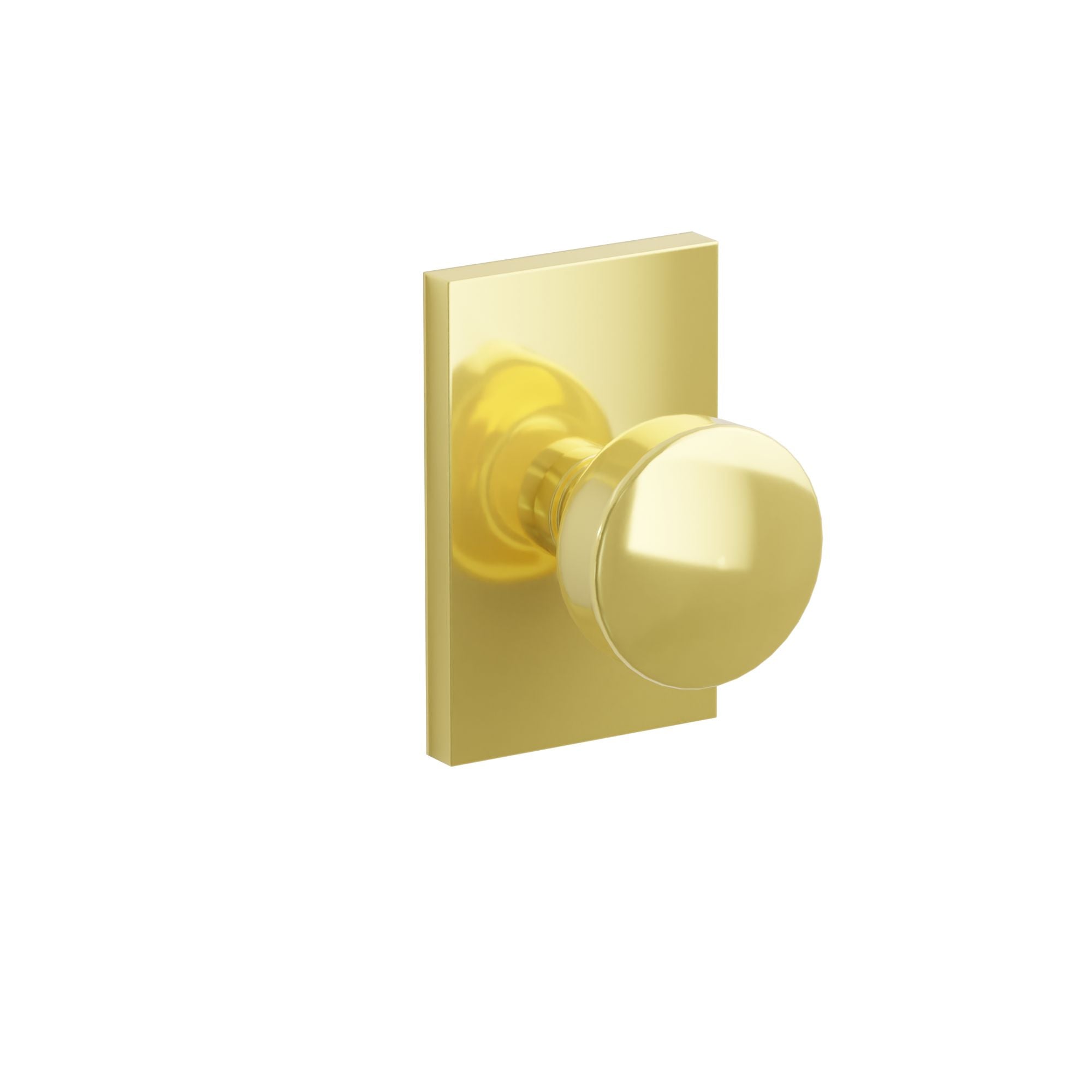 Emtek Laurent Knob Set with Modern Rectangular Rosette