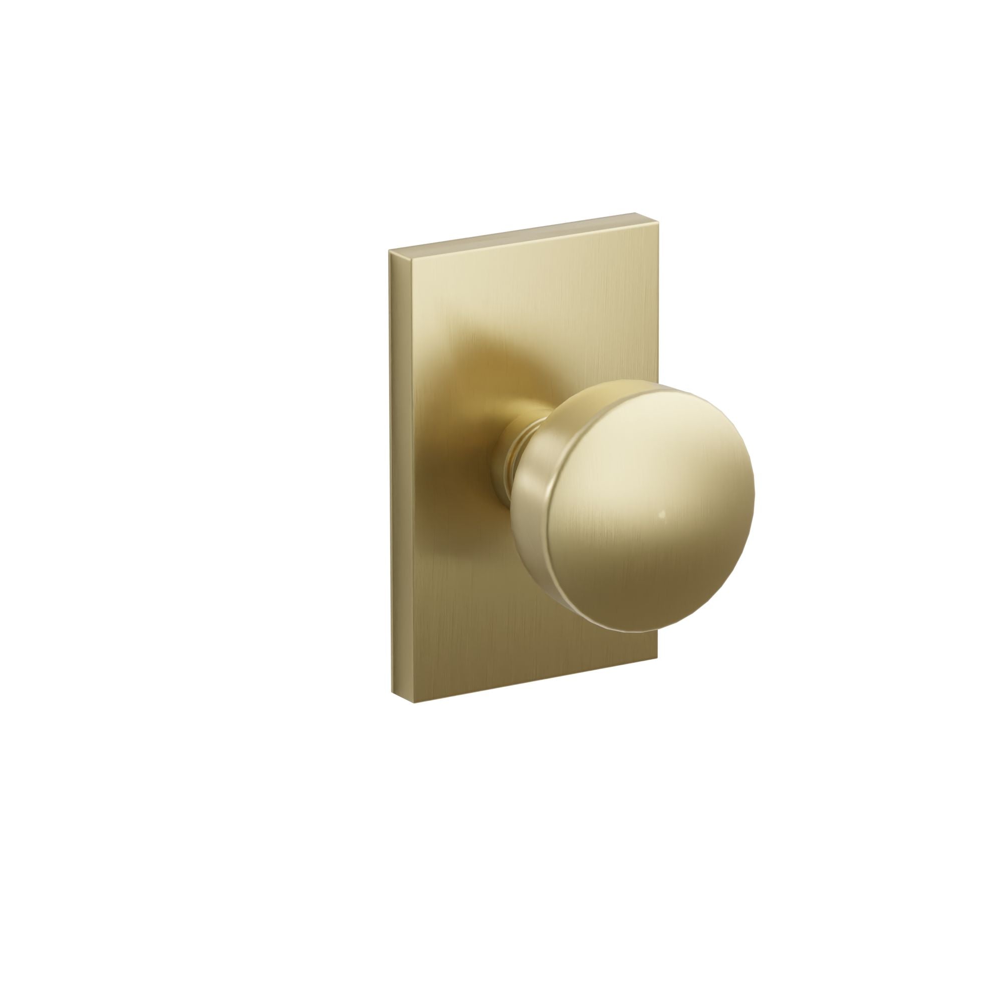 Emtek Concealed Fastener Laurent Knob Set With Modern Rectangular Rosette