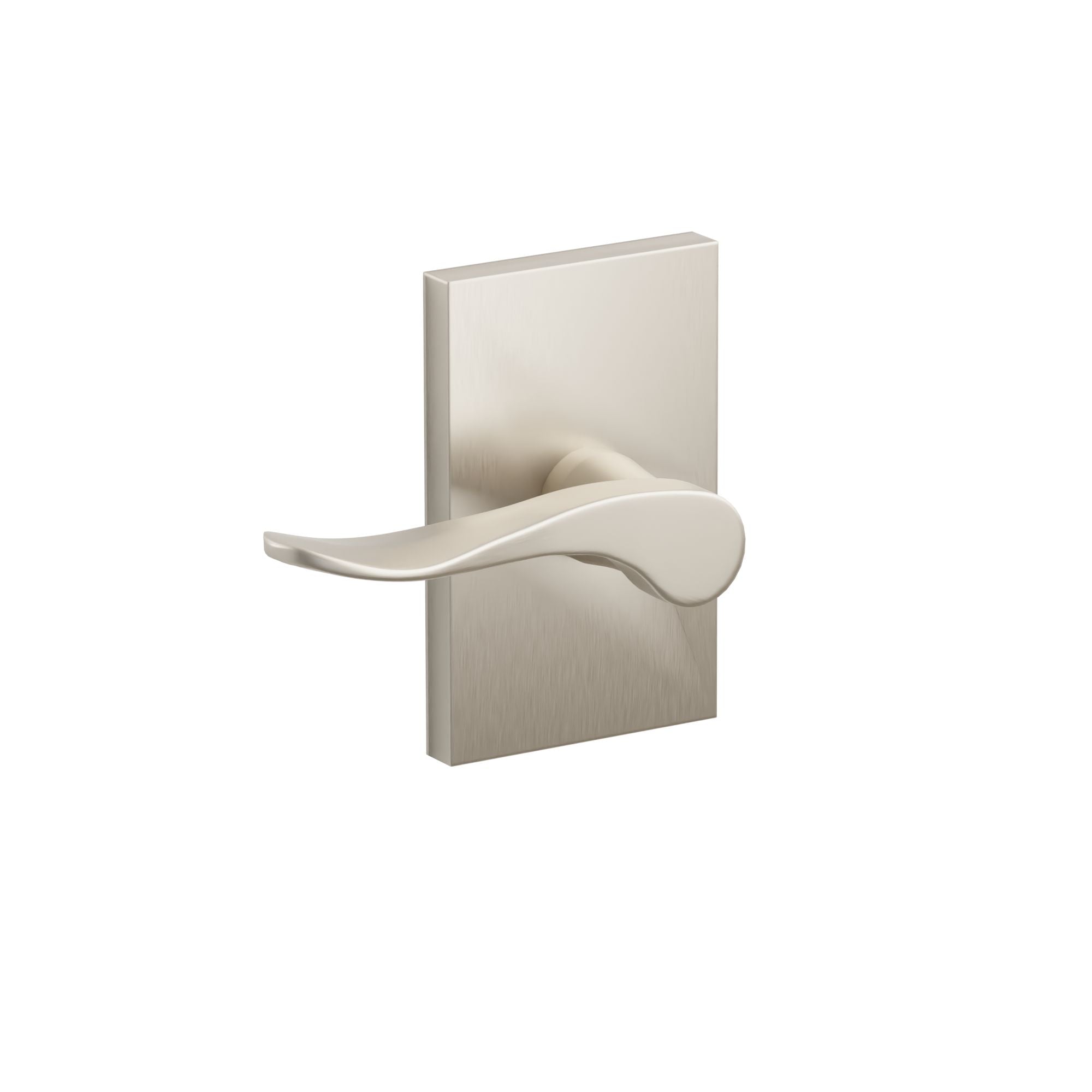 Emtek Concealed Fastener Luzern Lever Set with Modern Rectangular Rosette