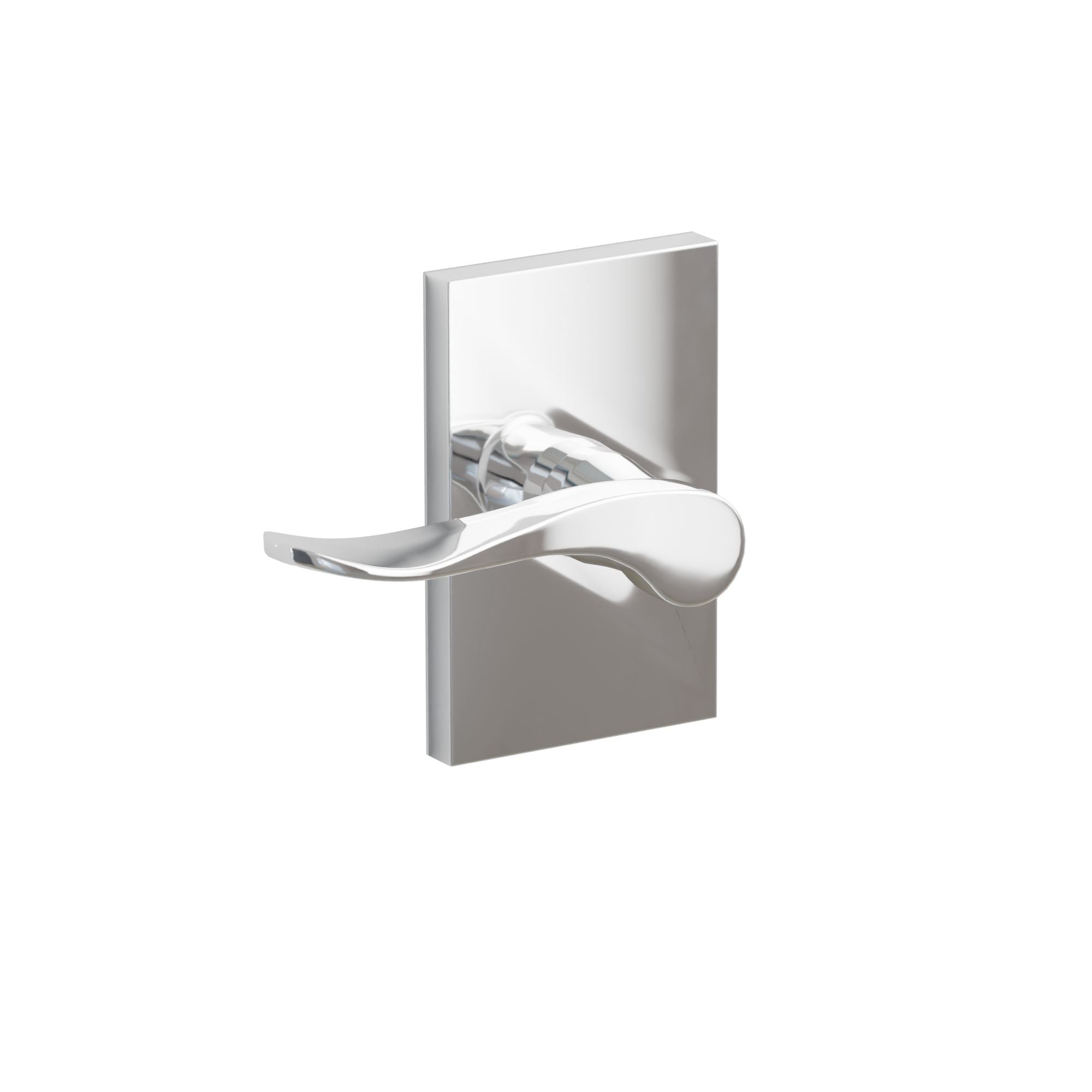 Emtek Concealed Fastener Luzern Lever Set with Modern Rectangular Rosette