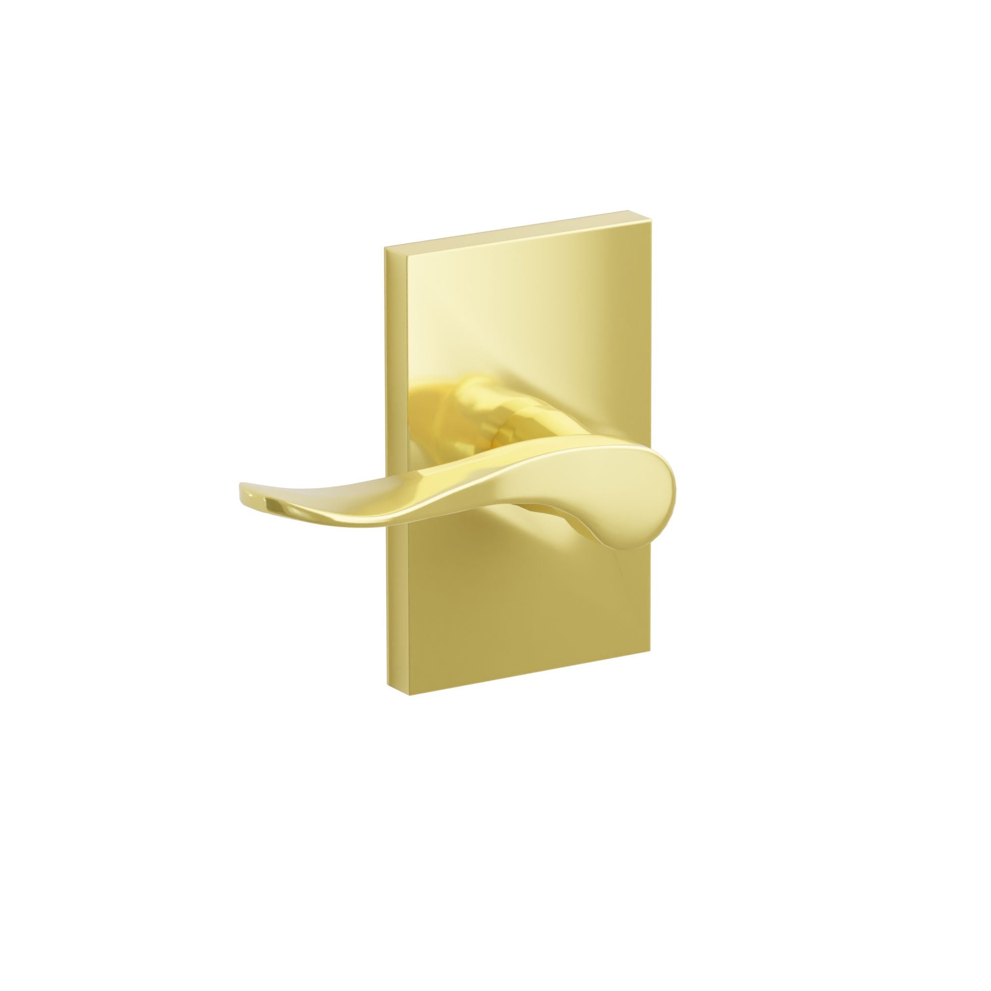 Emtek Hammered Lever Set with Modern Rectangular Rosette