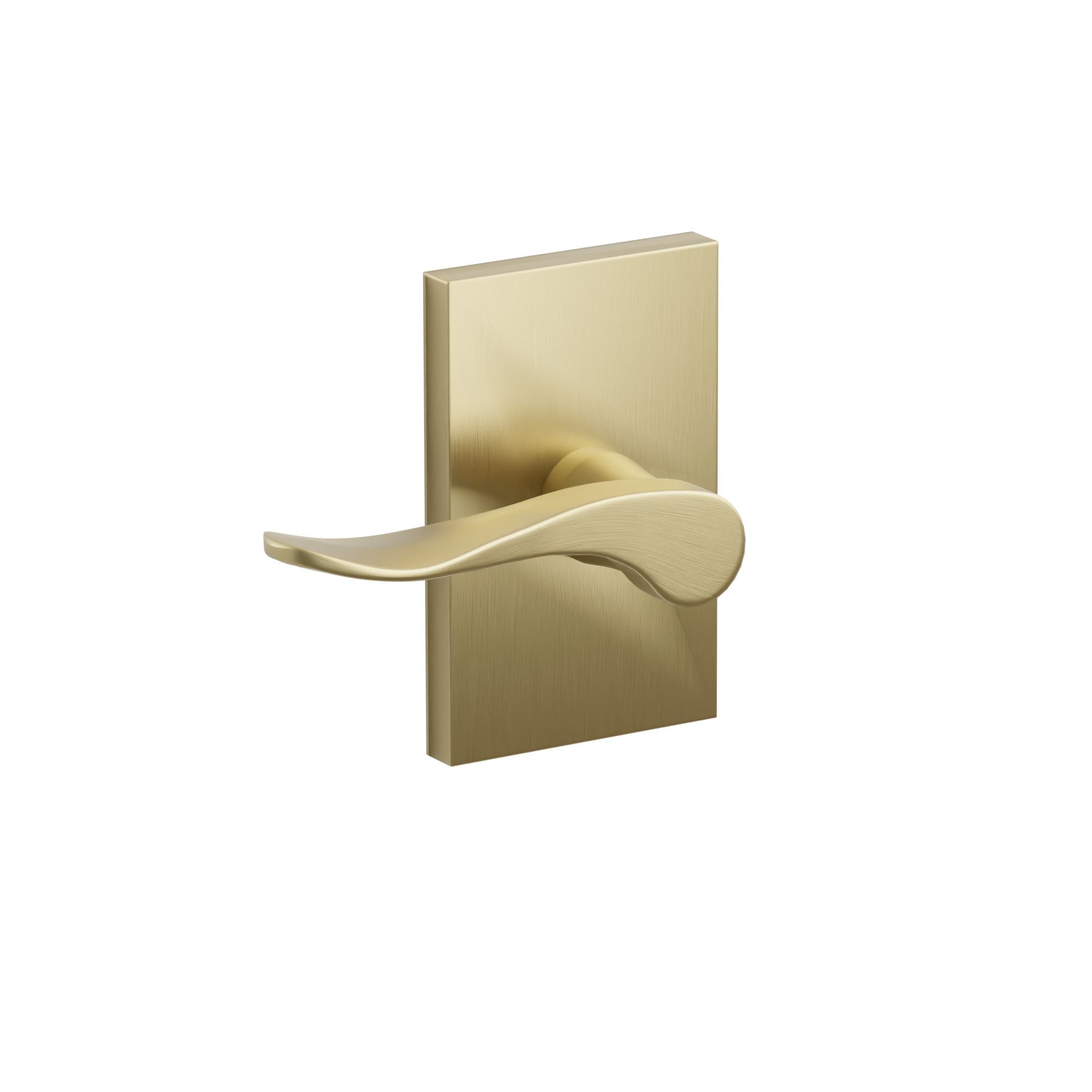 Emtek Hammered Lever Set with Modern Rectangular Rosette