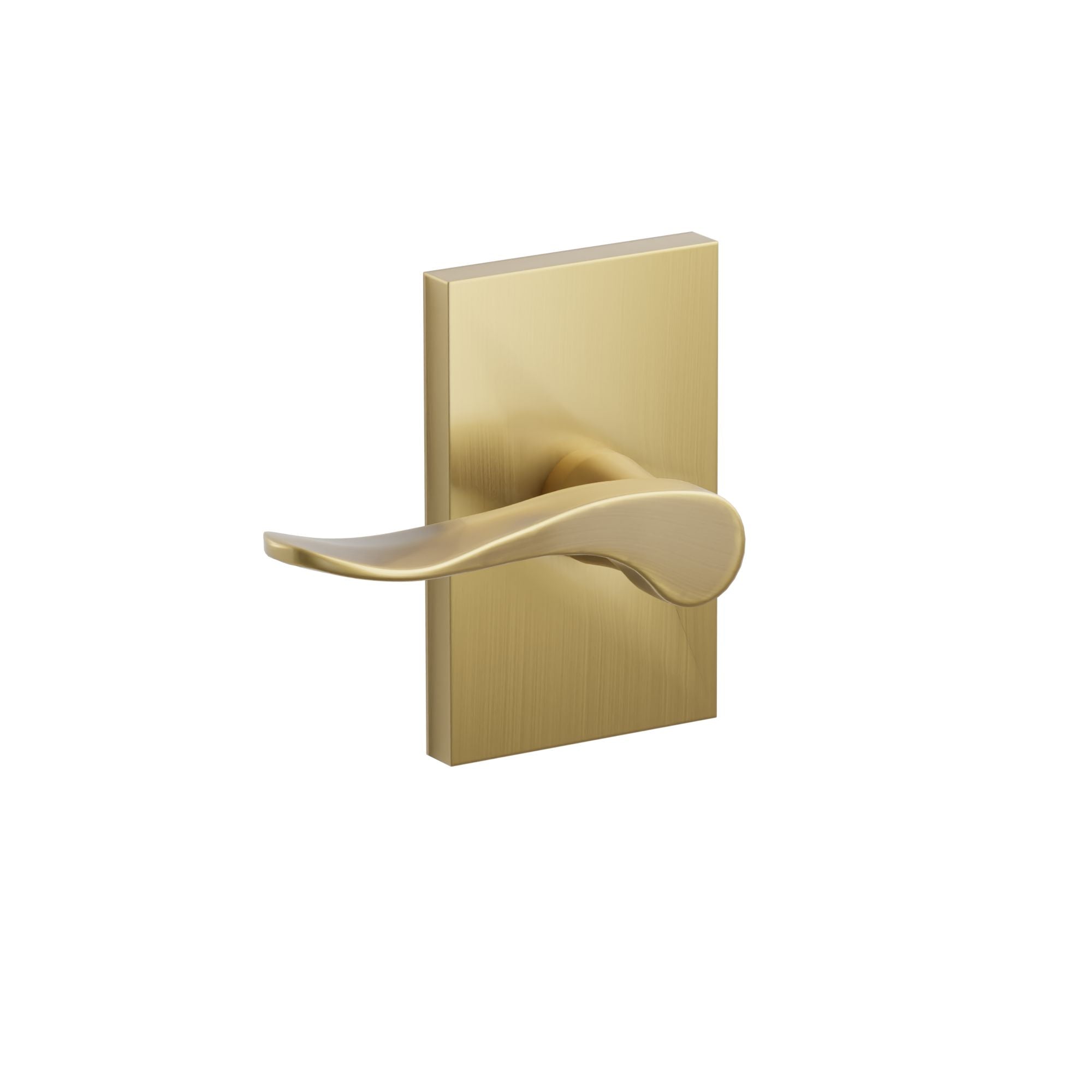 Emtek Hammered Lever Set with Modern Rectangular Rosette