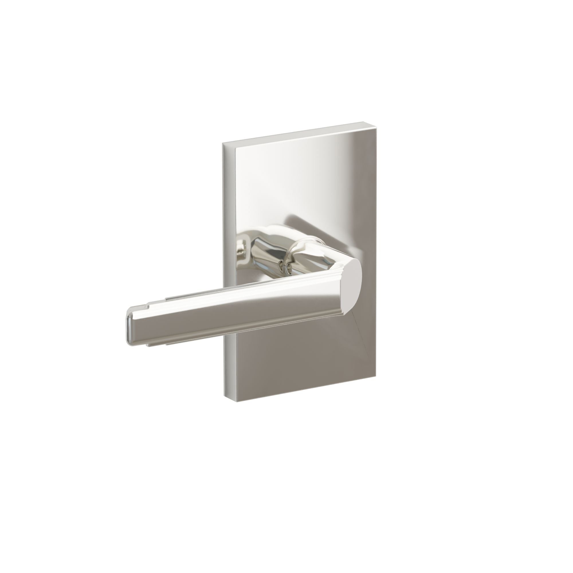 Emtek Merrimack Lever Set with Modern Rectangular Rosette