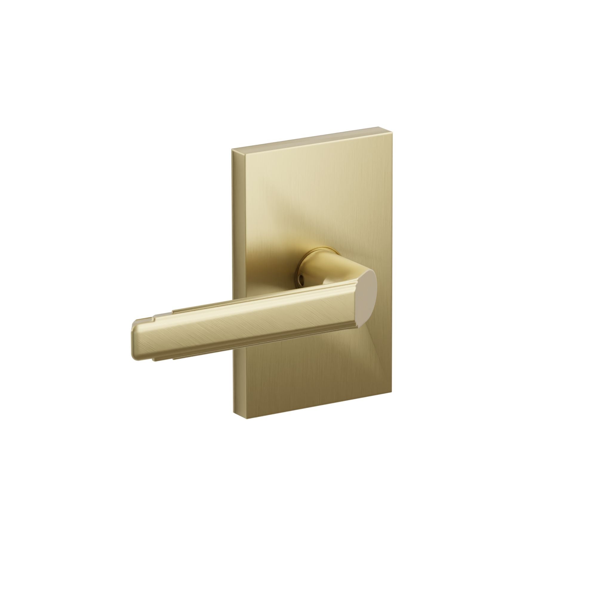 Emtek Merrimack Lever Set with Modern Rectangular Rosette