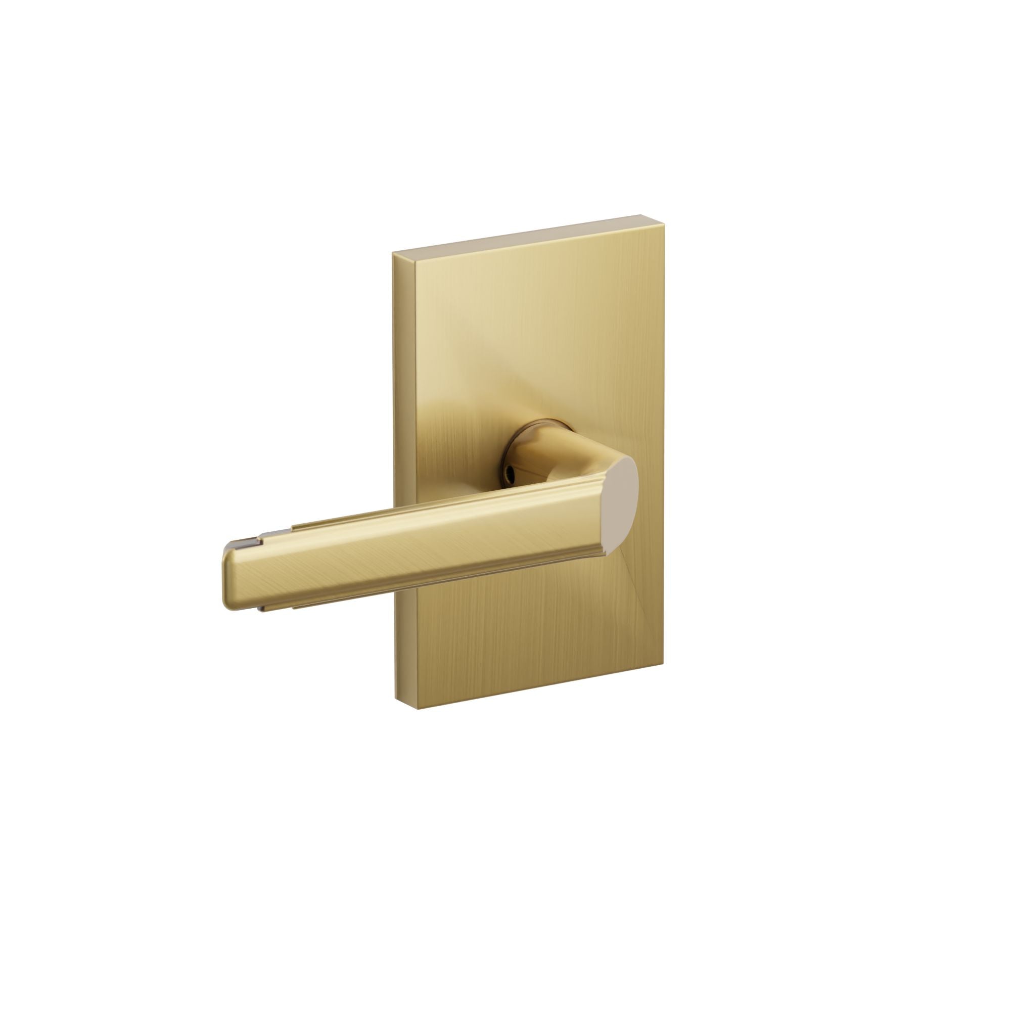 Emtek Merrimack Lever Set with Modern Rectangular Rosette