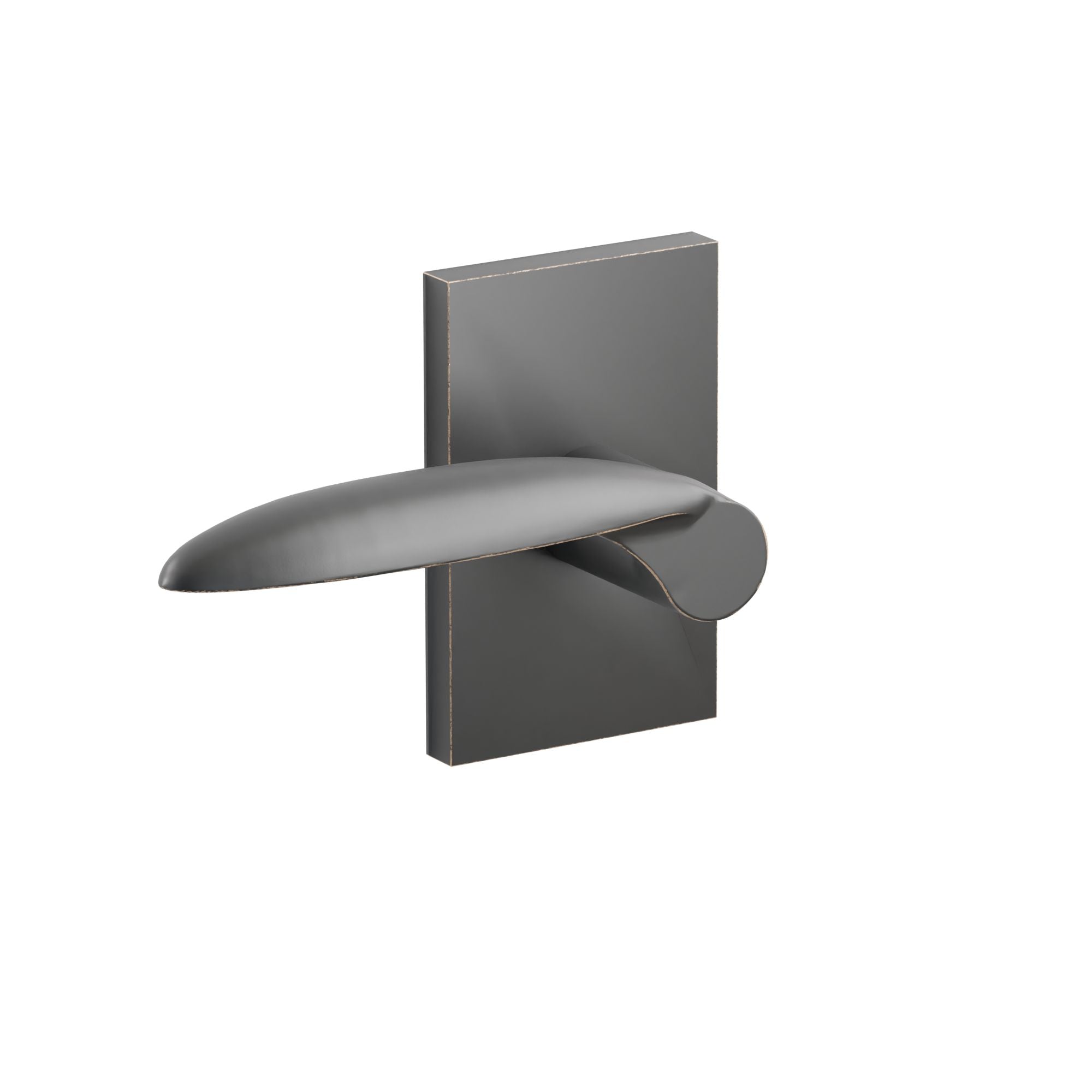 Emtek Mercury Lever Set with Modern Rectangular Rosette